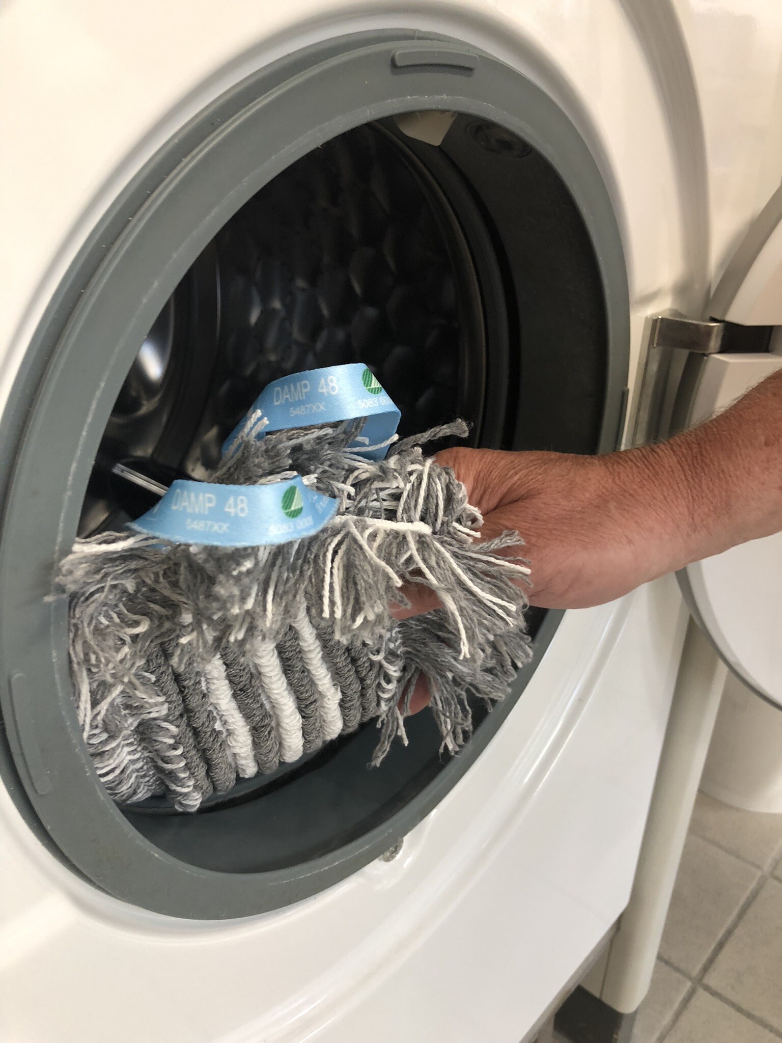 Vikan Damp 48 Heavy Duty mop, Pocket, 40 cm, Grey