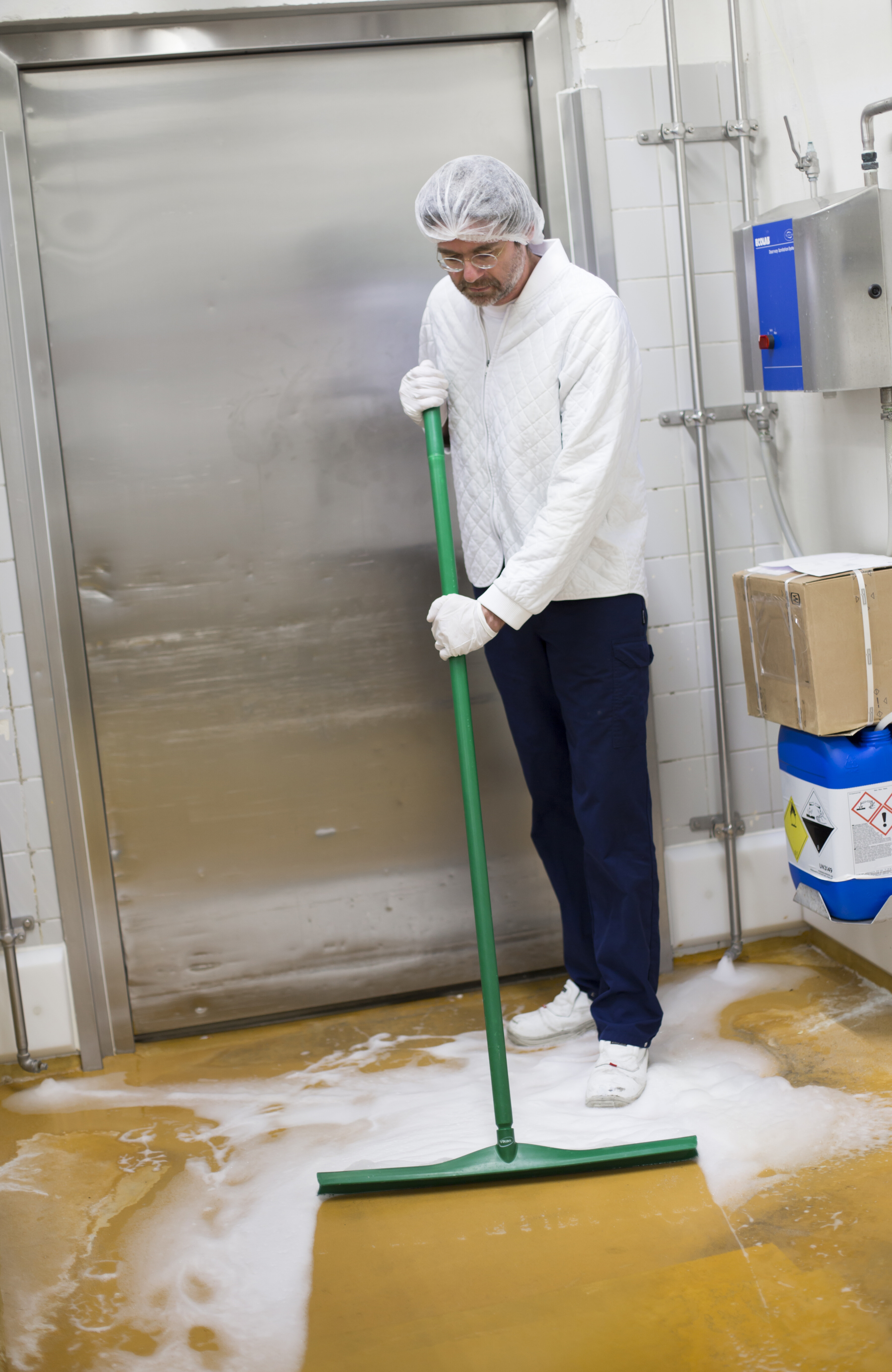 Vikan Ultra Hygiene Squeegee, 500 mm, Blue