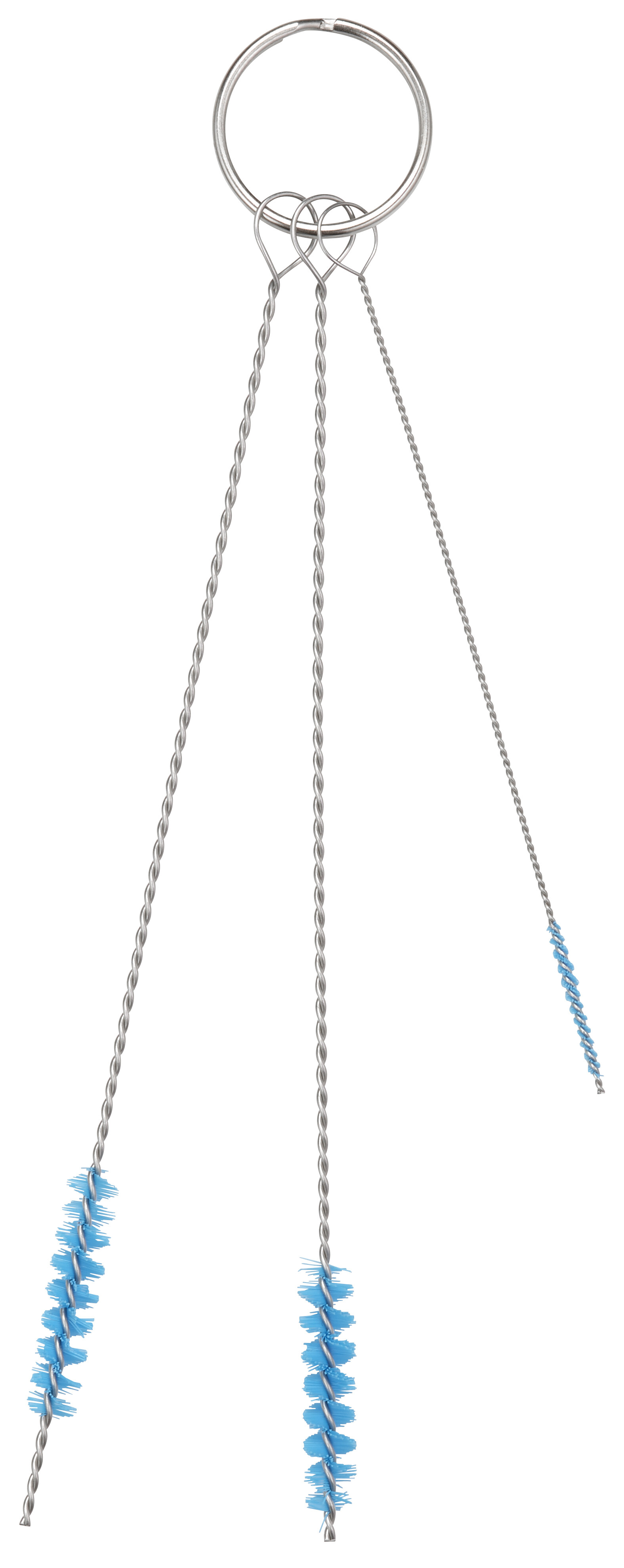 Vikan Cleaning set w/3 Brushes, Ø2, Ø6, Ø6 mm, 150 mm, Soft, Blue