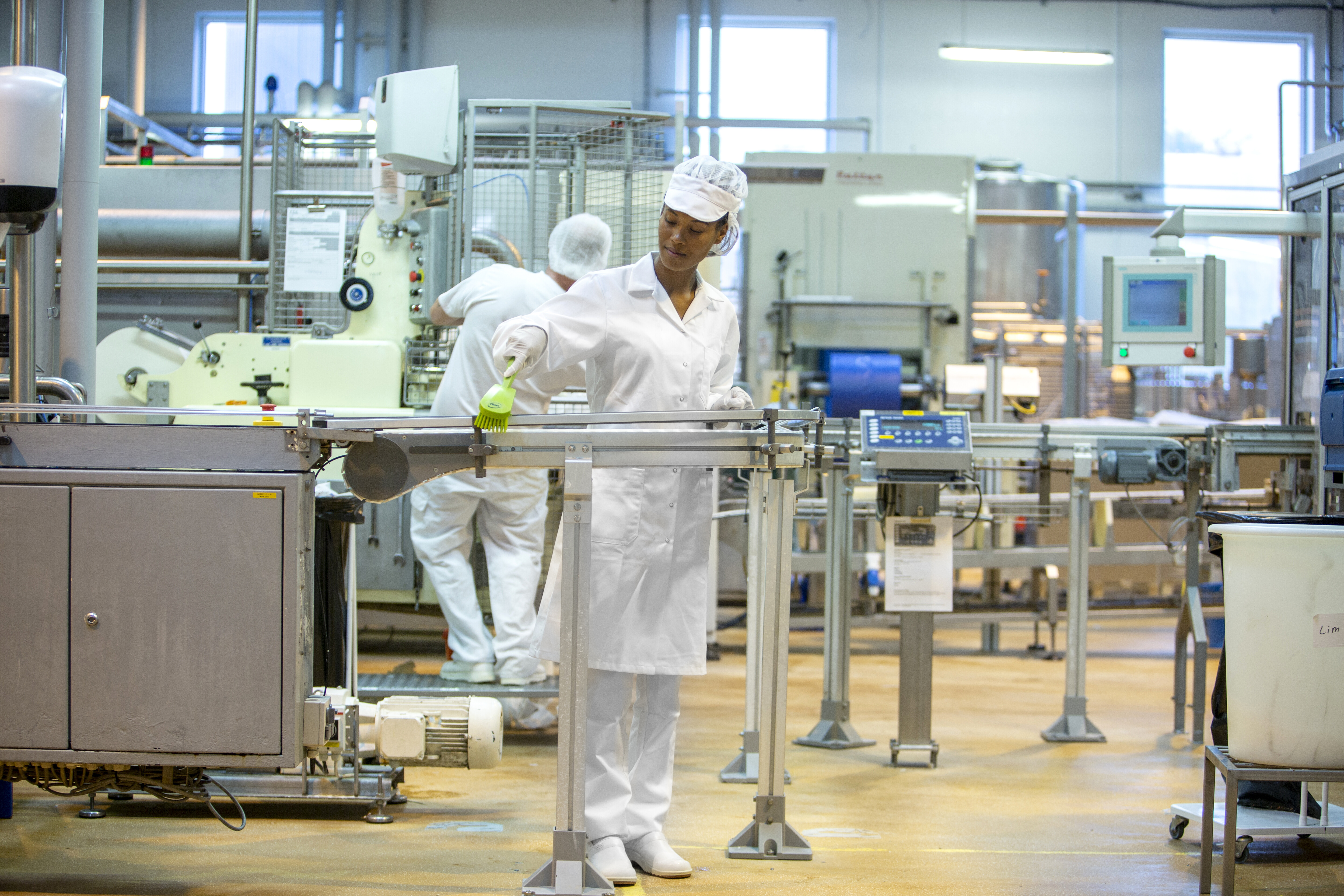 Vikan Washing Brush w/short Handle, 270 mm, Hard, Blue