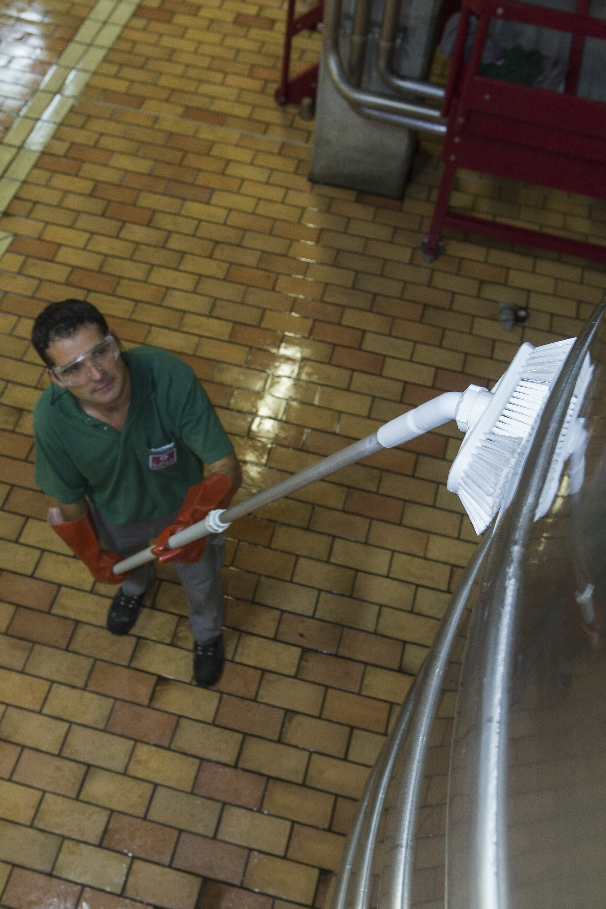 Vikan Aluminum Telescopic handle, 1575 mm, , Blue