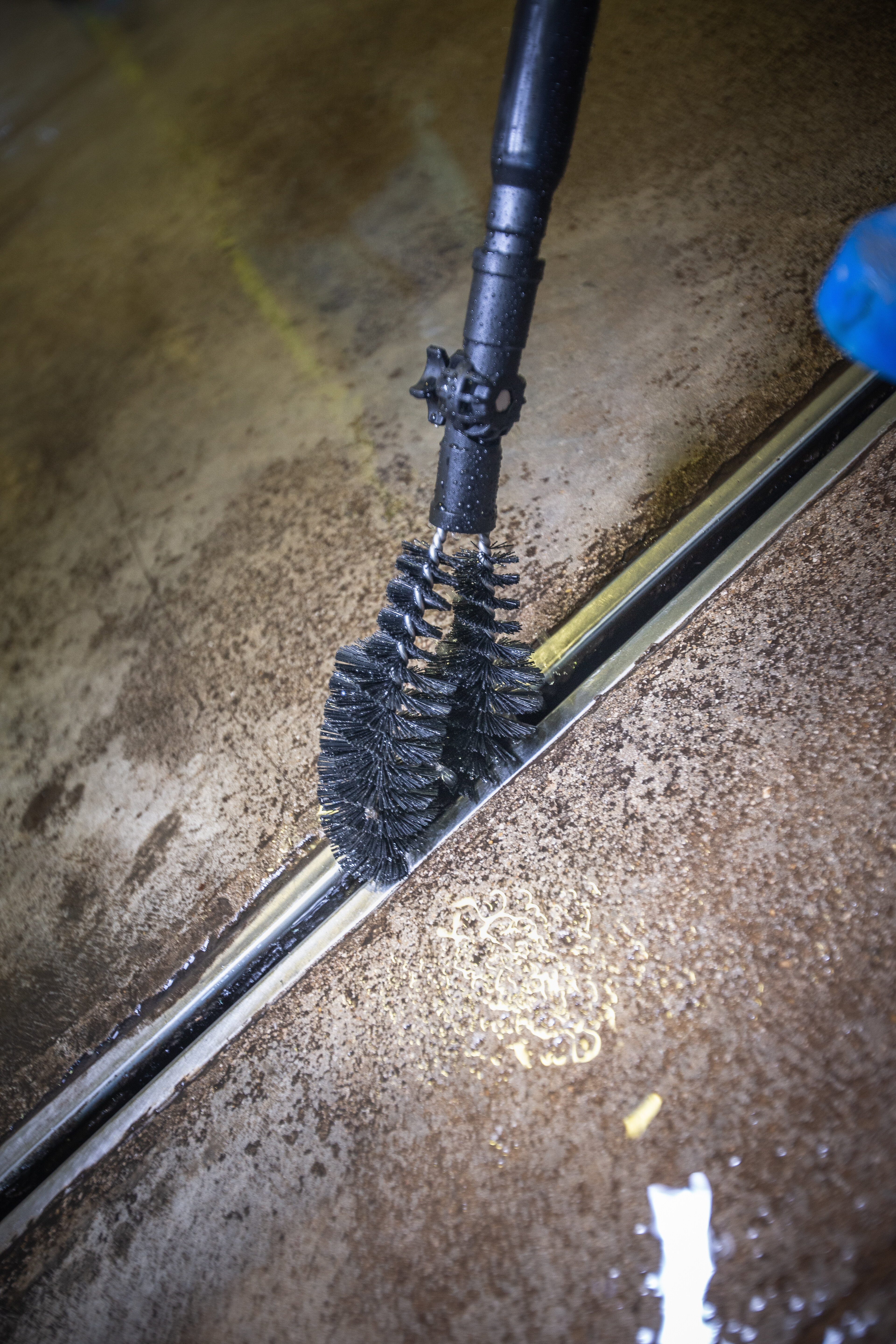 Vikan Aluminum Handle, Ø31 mm, 1510 mm, Blue