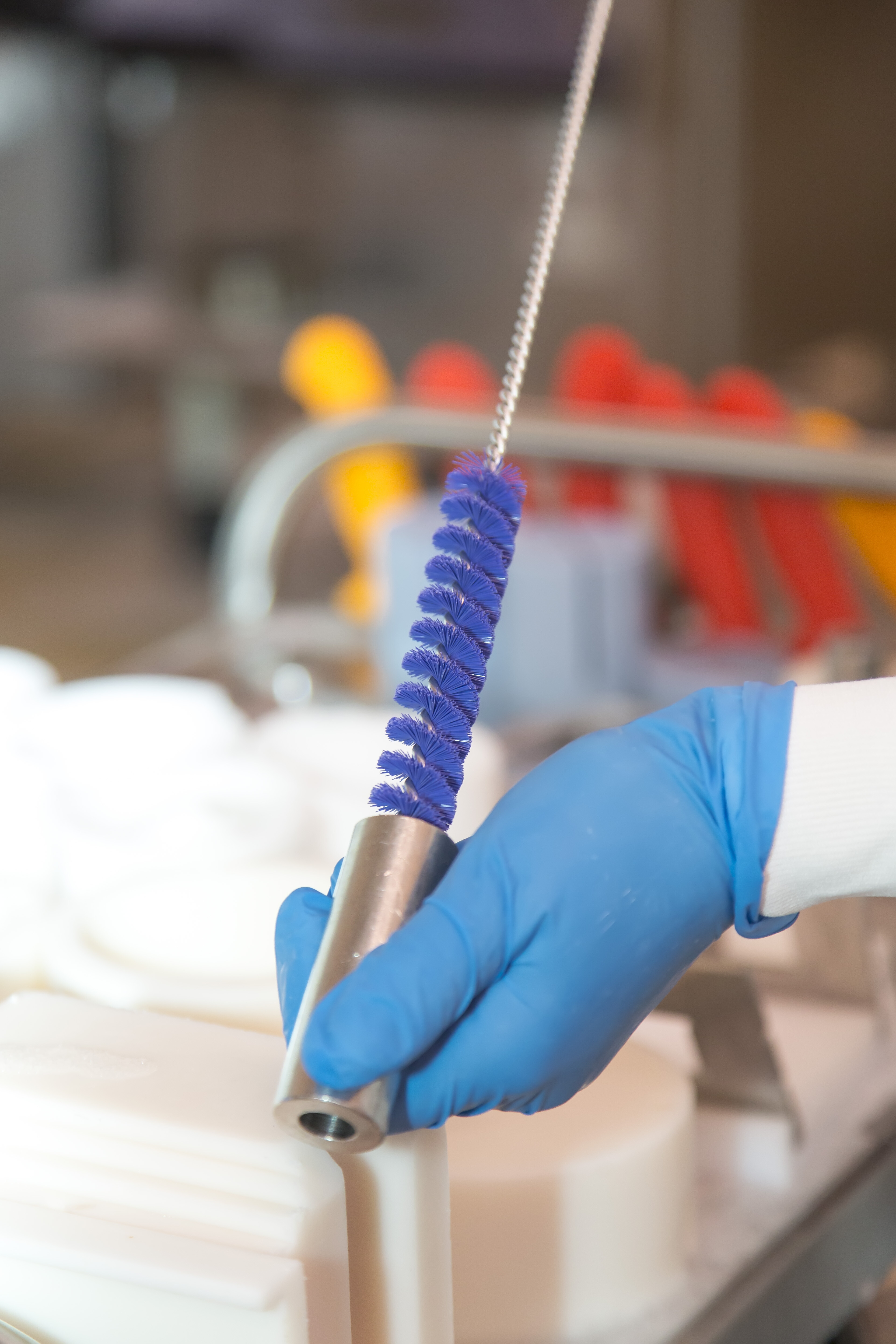 Vikan Tube Brush, Ø20 mm, 500 mm, Medium, Blue