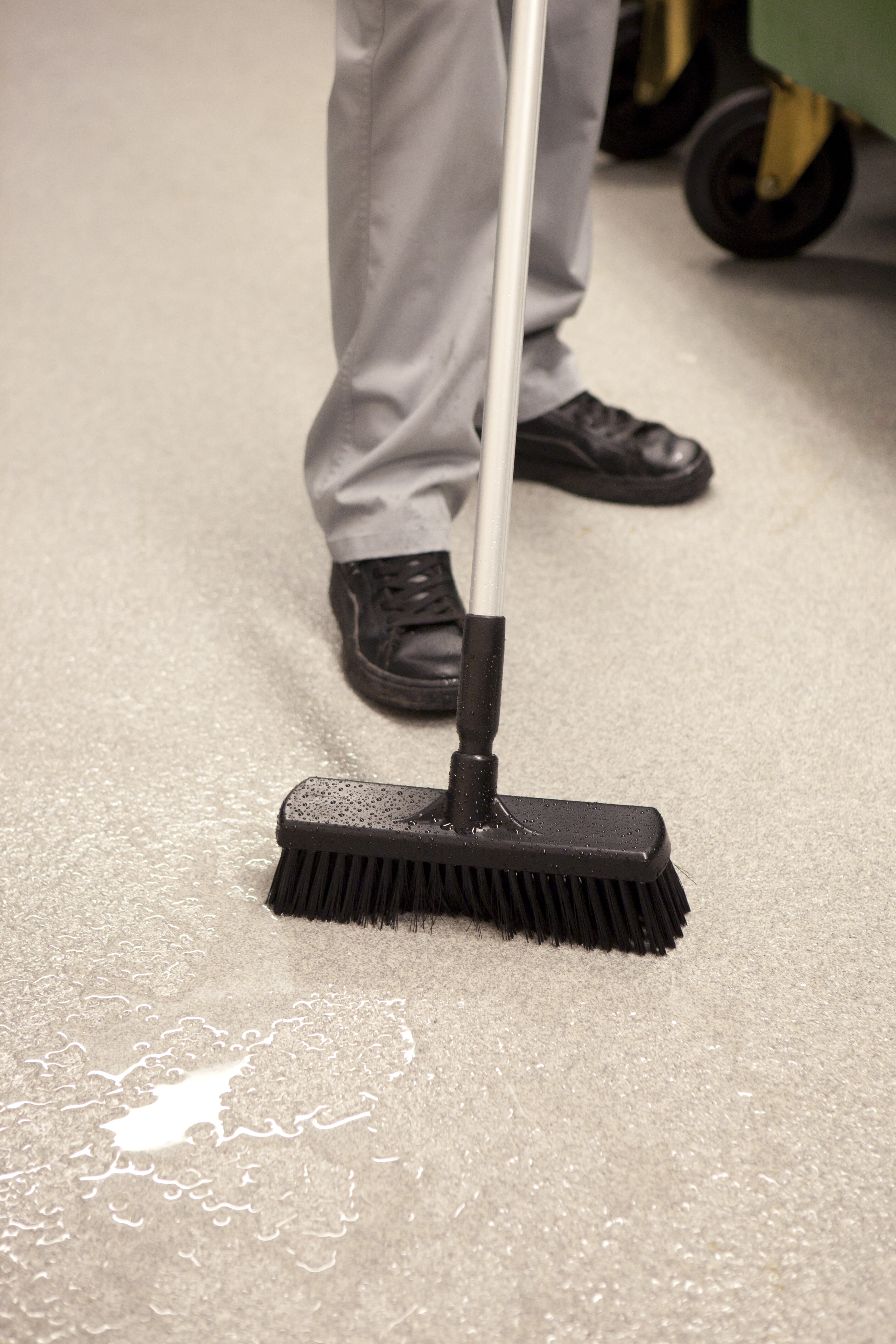 Vikan Broom w/ Straight Neck, 310 mm, Medium, Blue