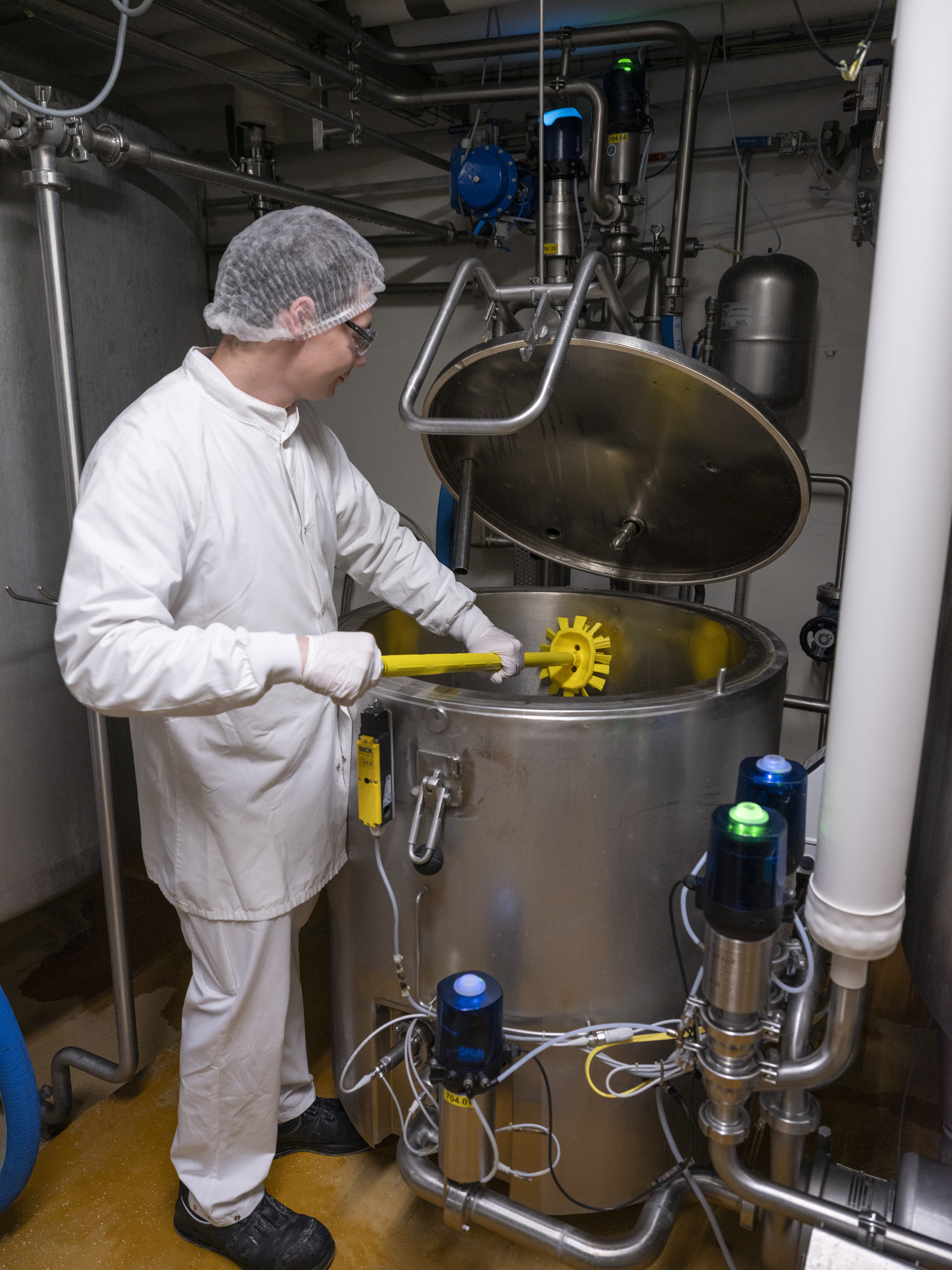 Vikan Ultra Hygienic Handle, Ø32 mm, 1000 mm, Blue