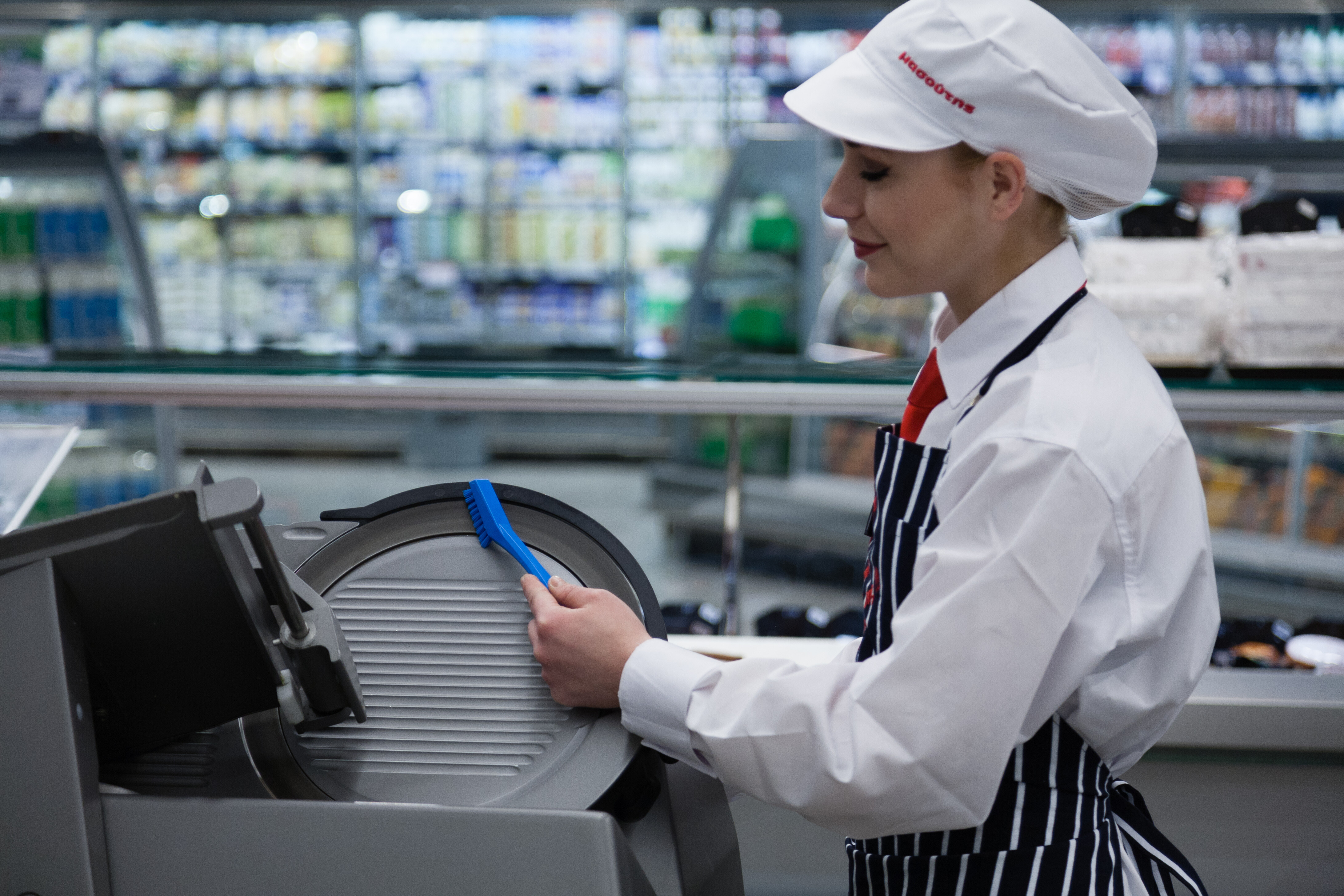 Vikan Detail Brush, 205 mm, Very hard, Blue