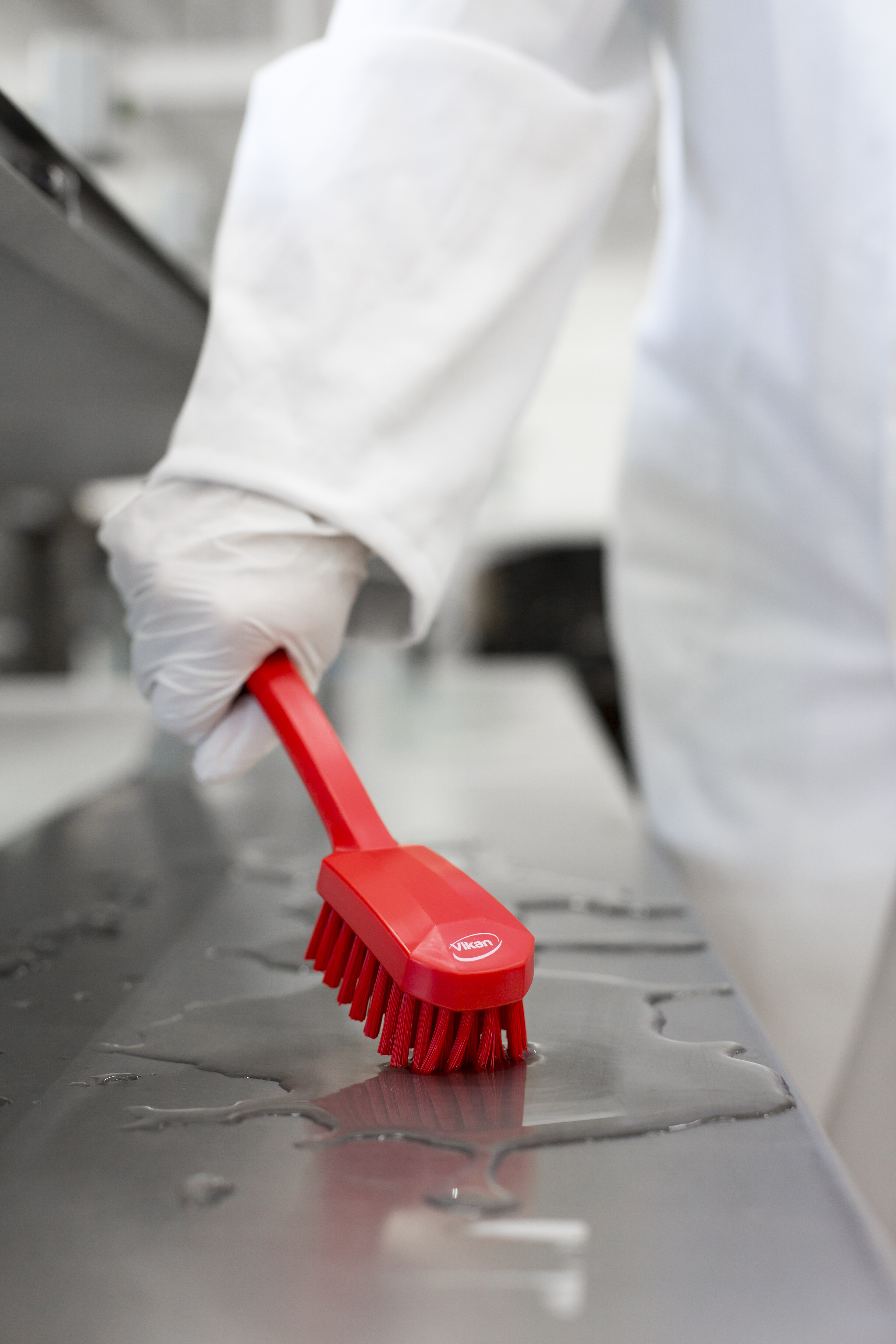 Vikan Utility Brush, 260 mm, Medium, Blue