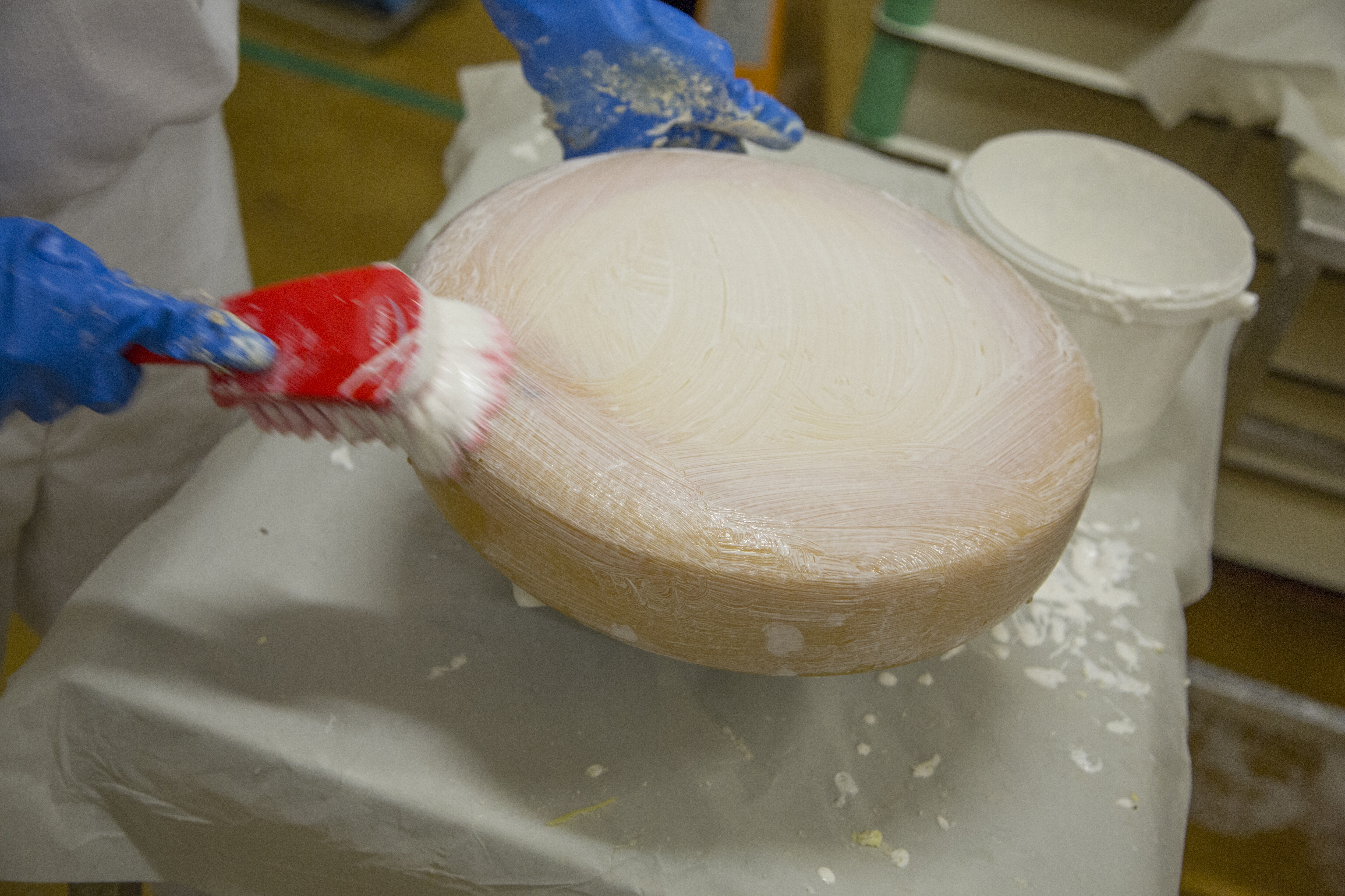 Vikan Washing Brush w/short Handle, 270 mm, Soft/split, Blue