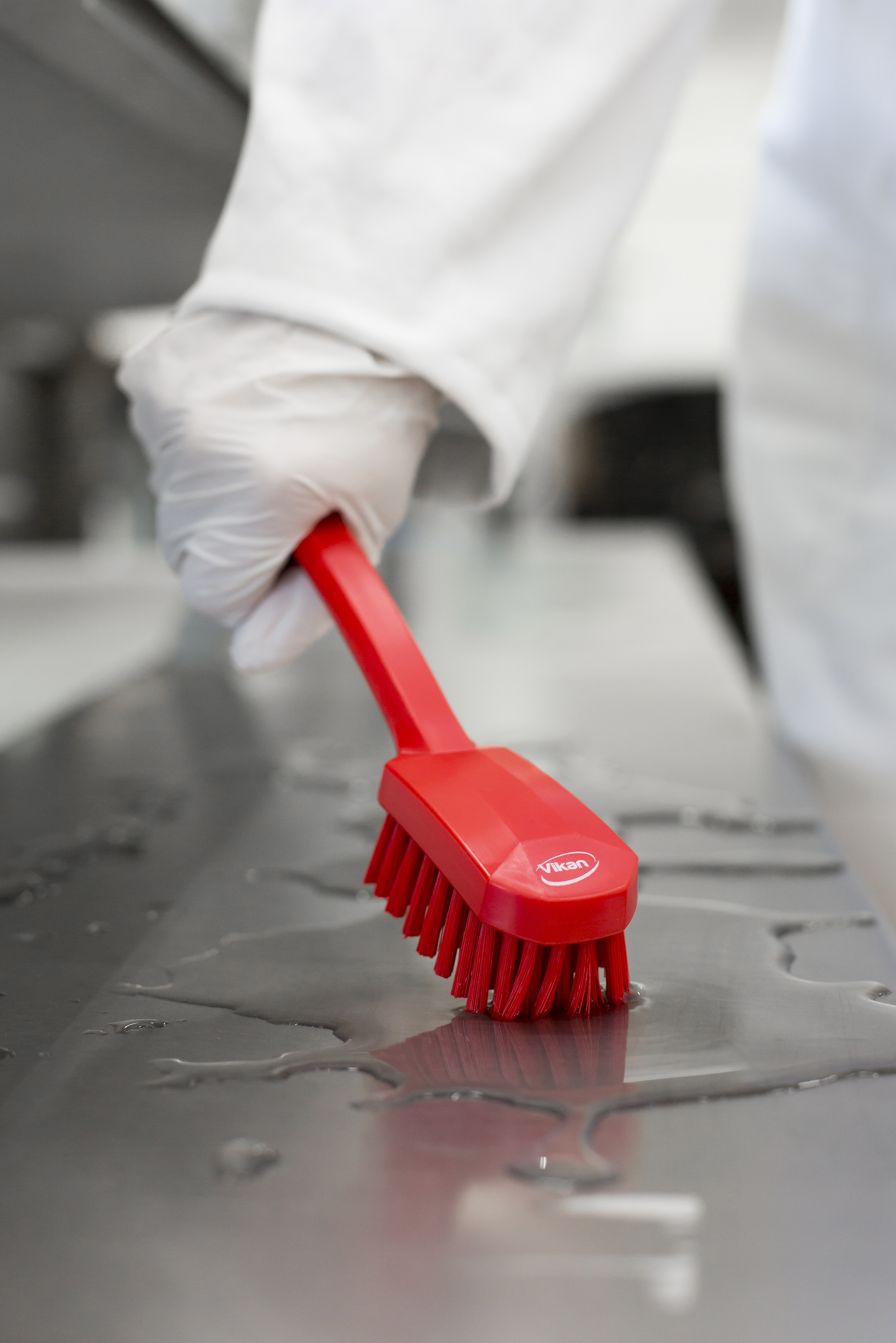 Vikan Utility Brush, 260 mm, Medium, Blue