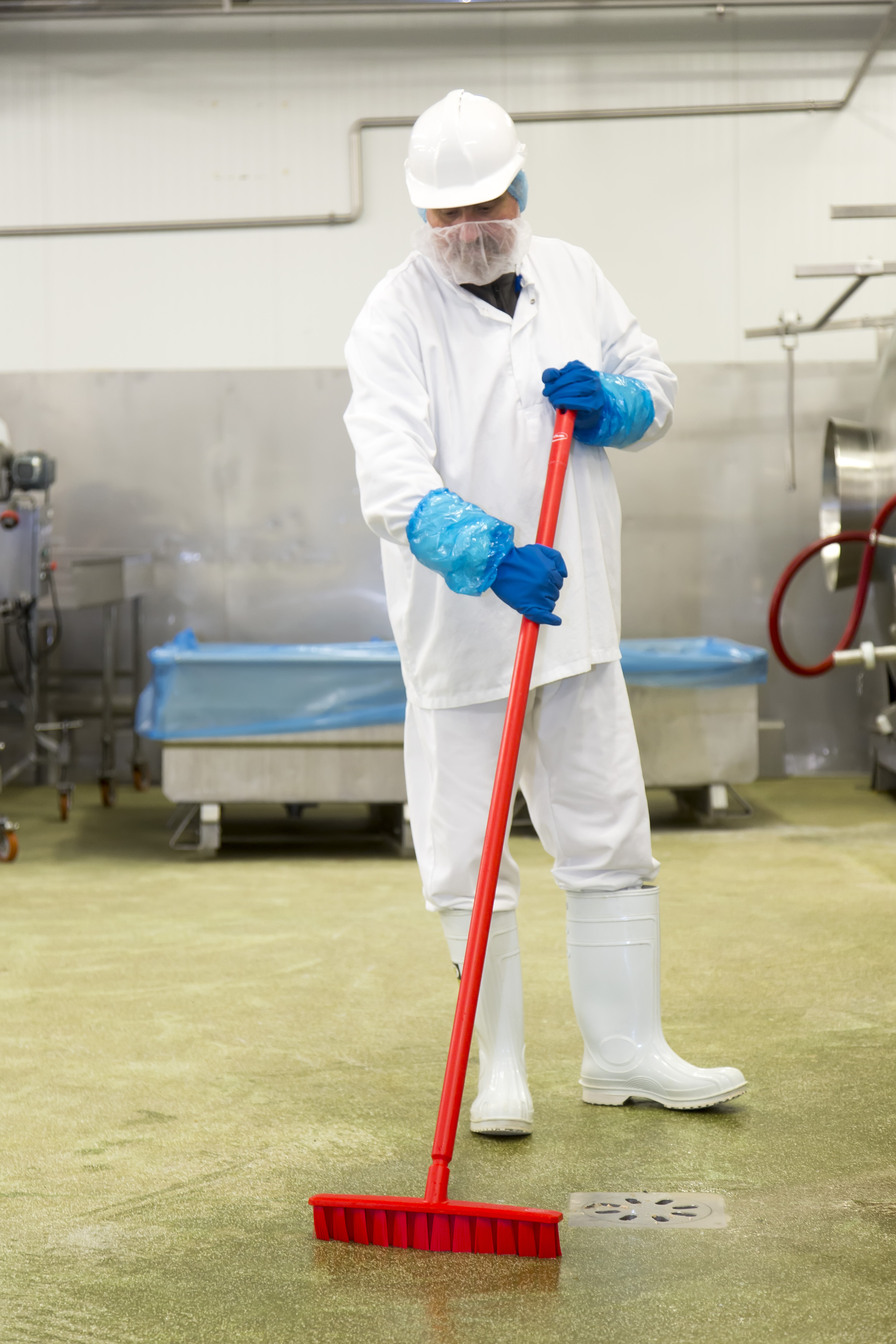 Vikan UST Deck Scrub, 400 mm, Hard, Blue