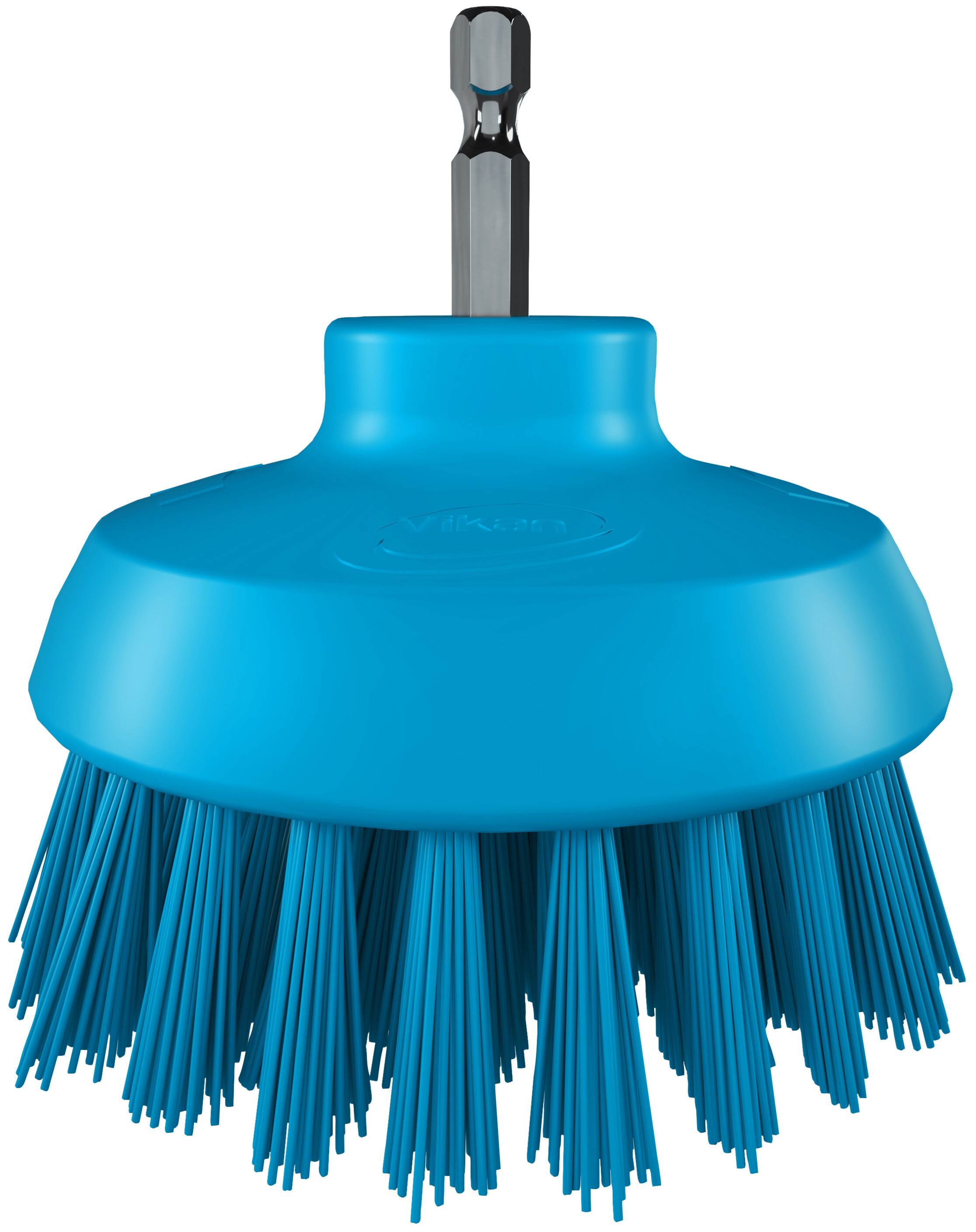 Vikan HyDrive Round Brush, Ø90 mm, Very hard, Blue
