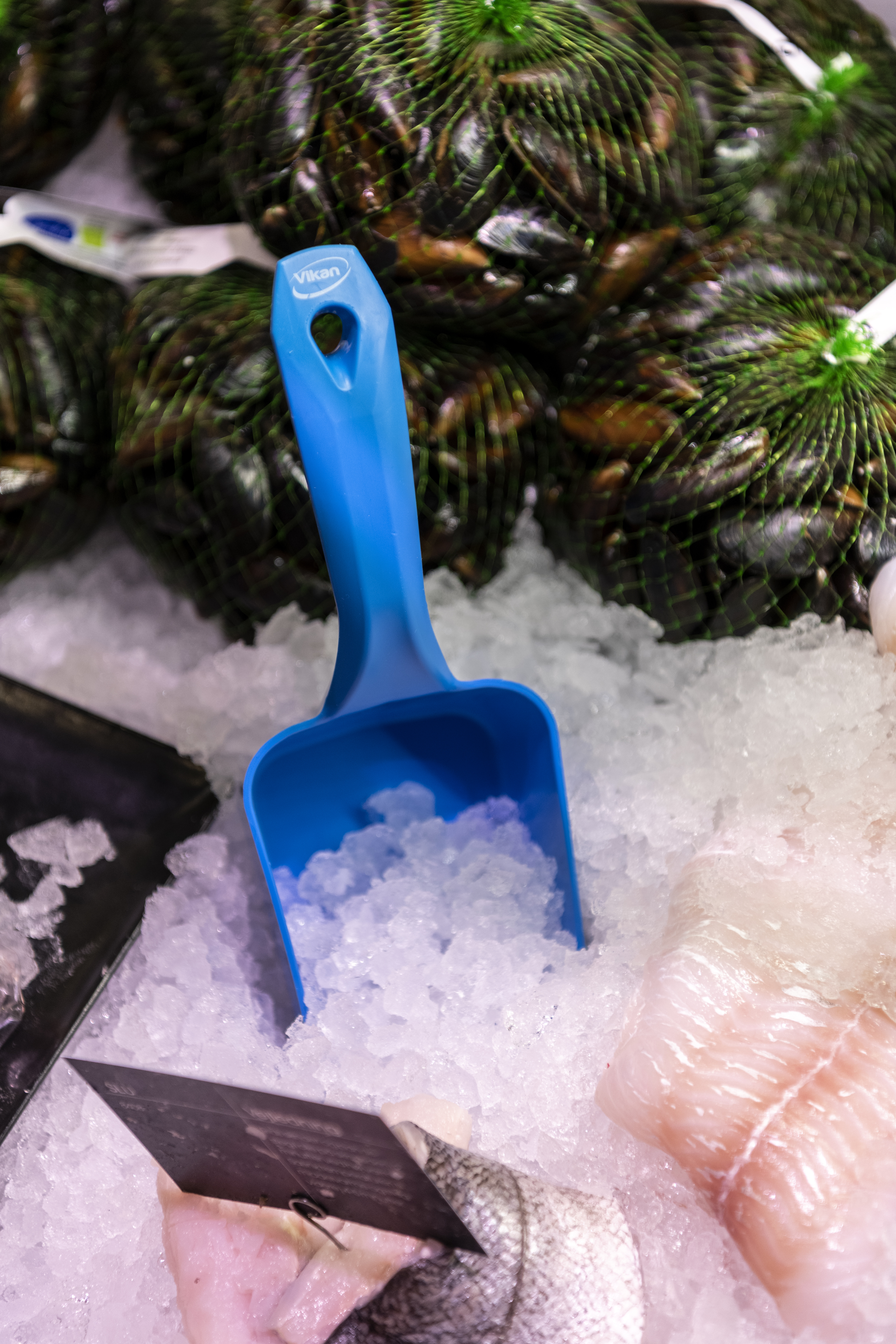 Vikan Hand Scoop, 1 Litre, Blue