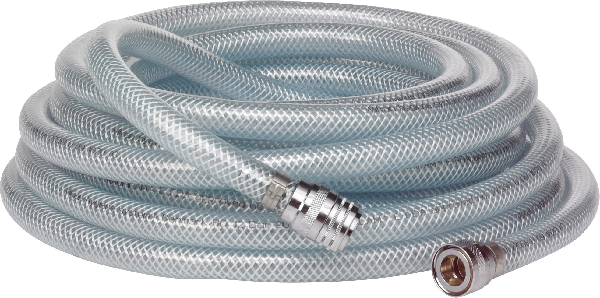 Vikan Cold water hose, 1/2" (Q), 10000 mm, Transparent