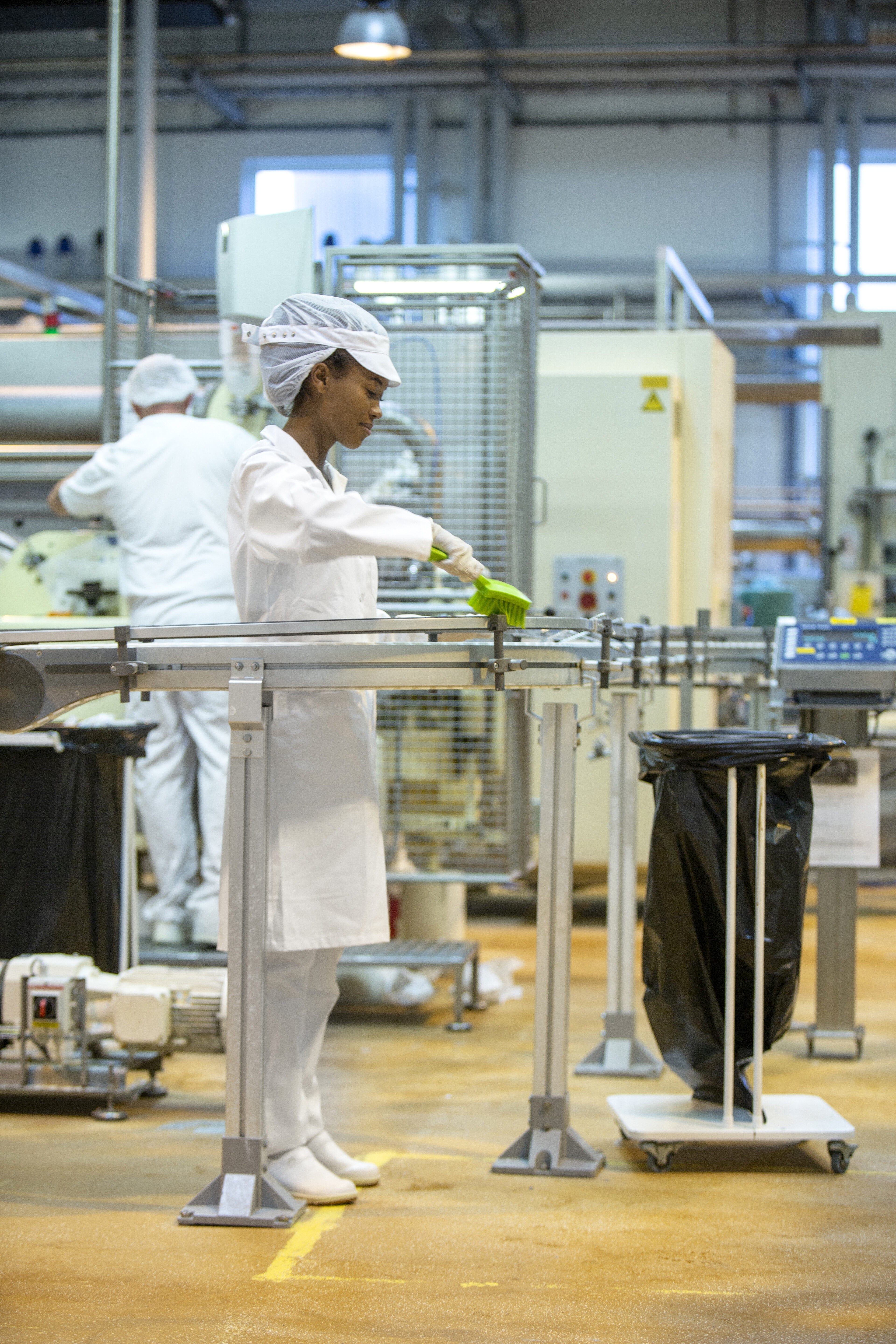 Vikan Washing Brush w/short Handle, 270 mm, Hard, Blue