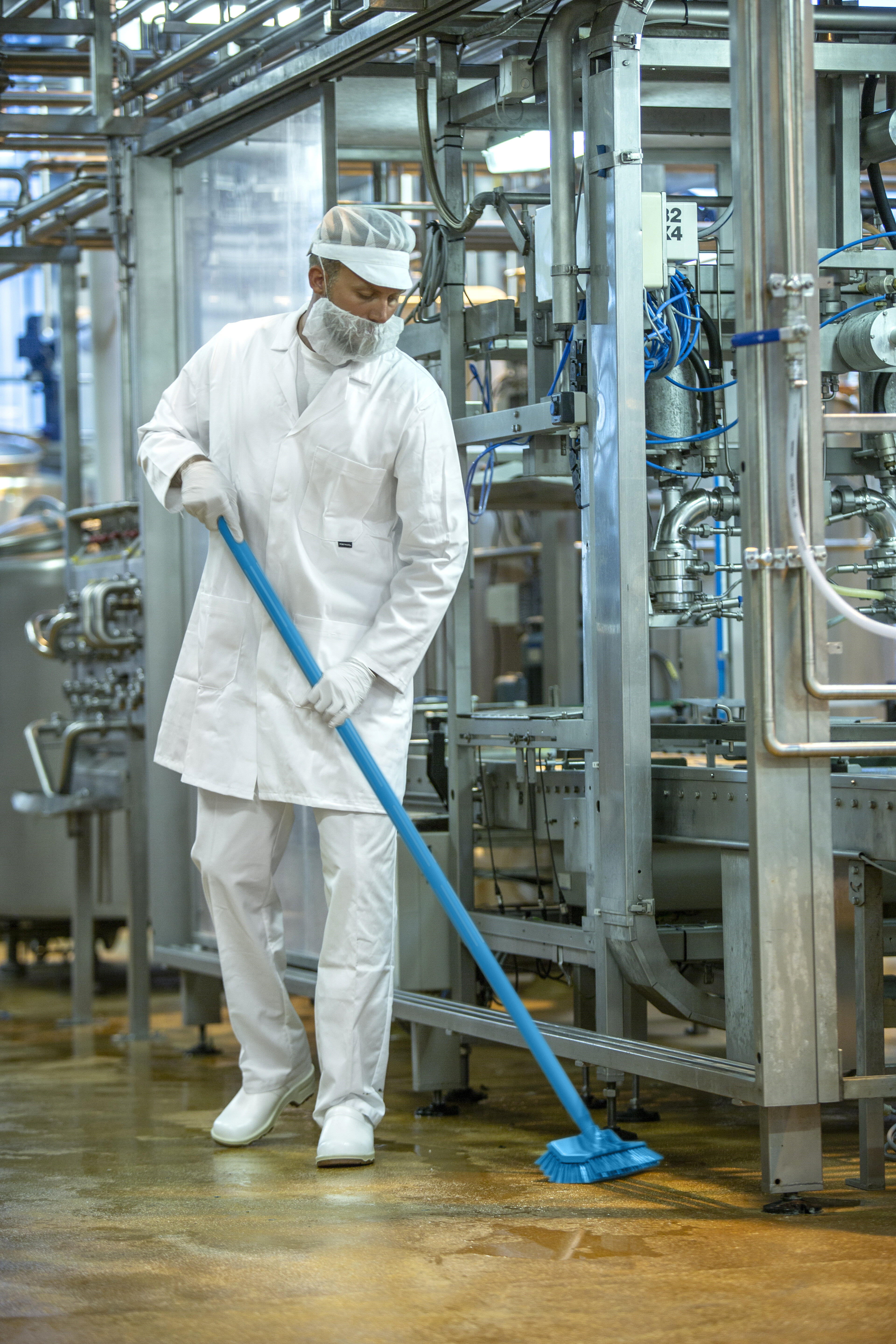 Vikan Ultra Hygienic Handle, Ø32 mm, 1500 mm, Blue