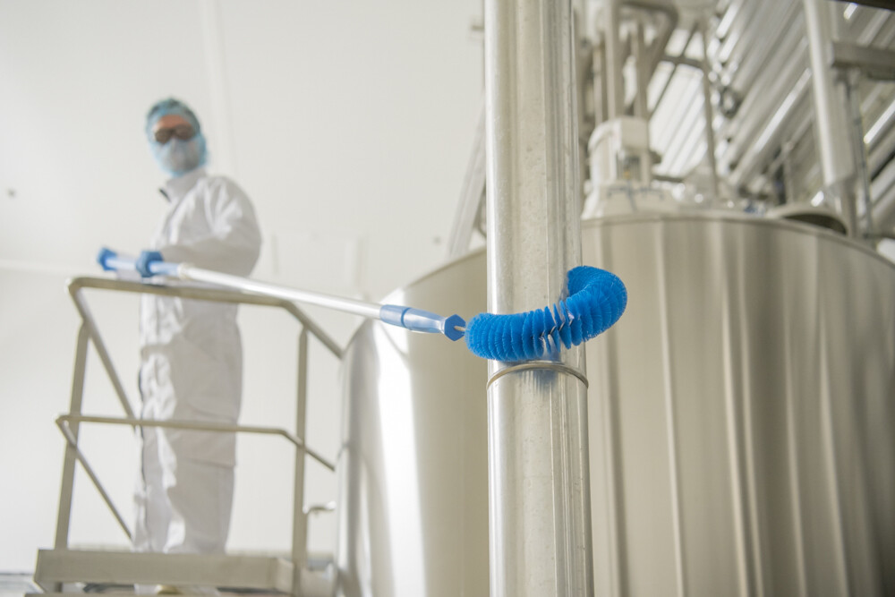 Vikan Aluminum Telescopic handle, 1575 mm, , Blue