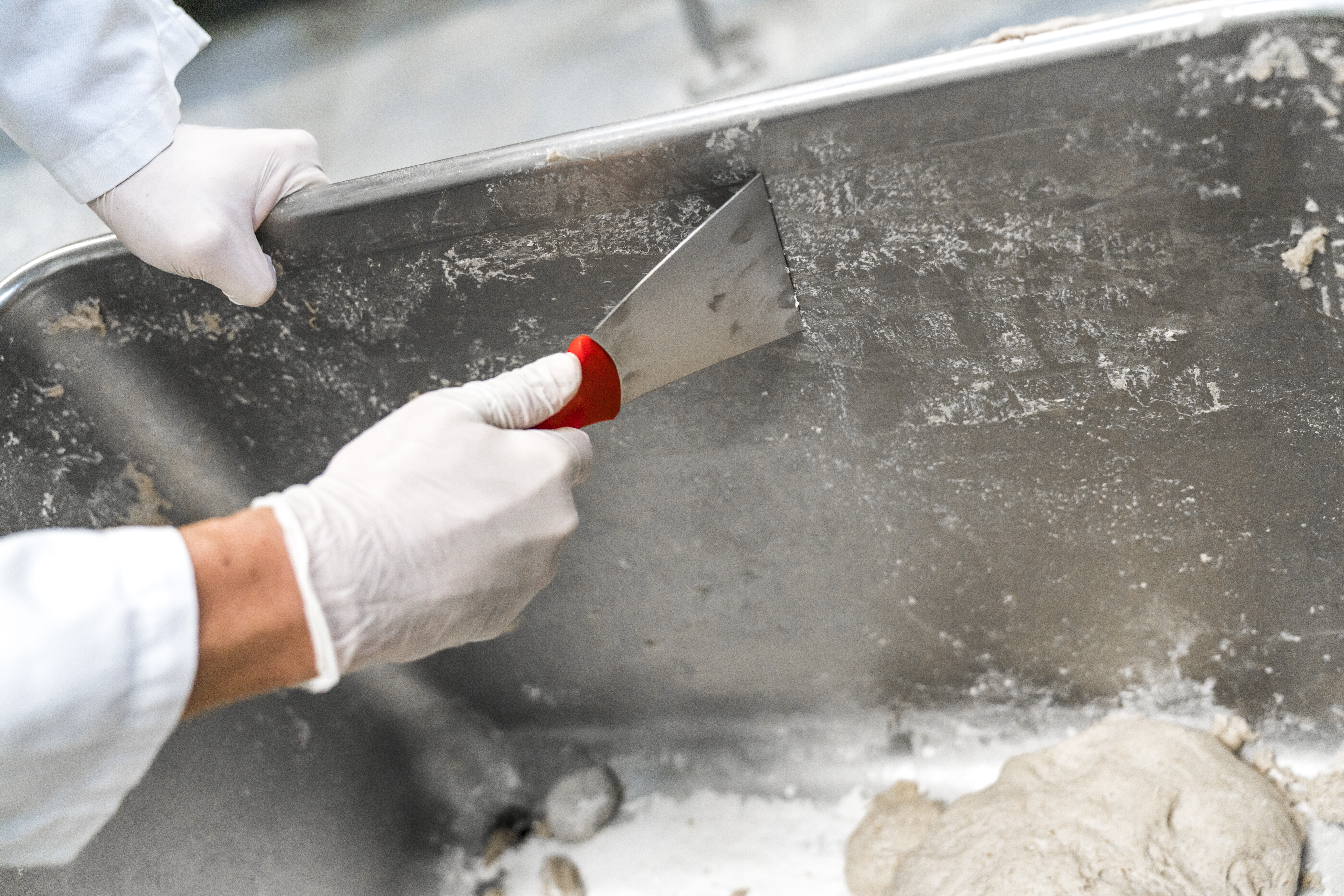 Vikan Stainless Steel Hand Scraper, 100 mm, Blue