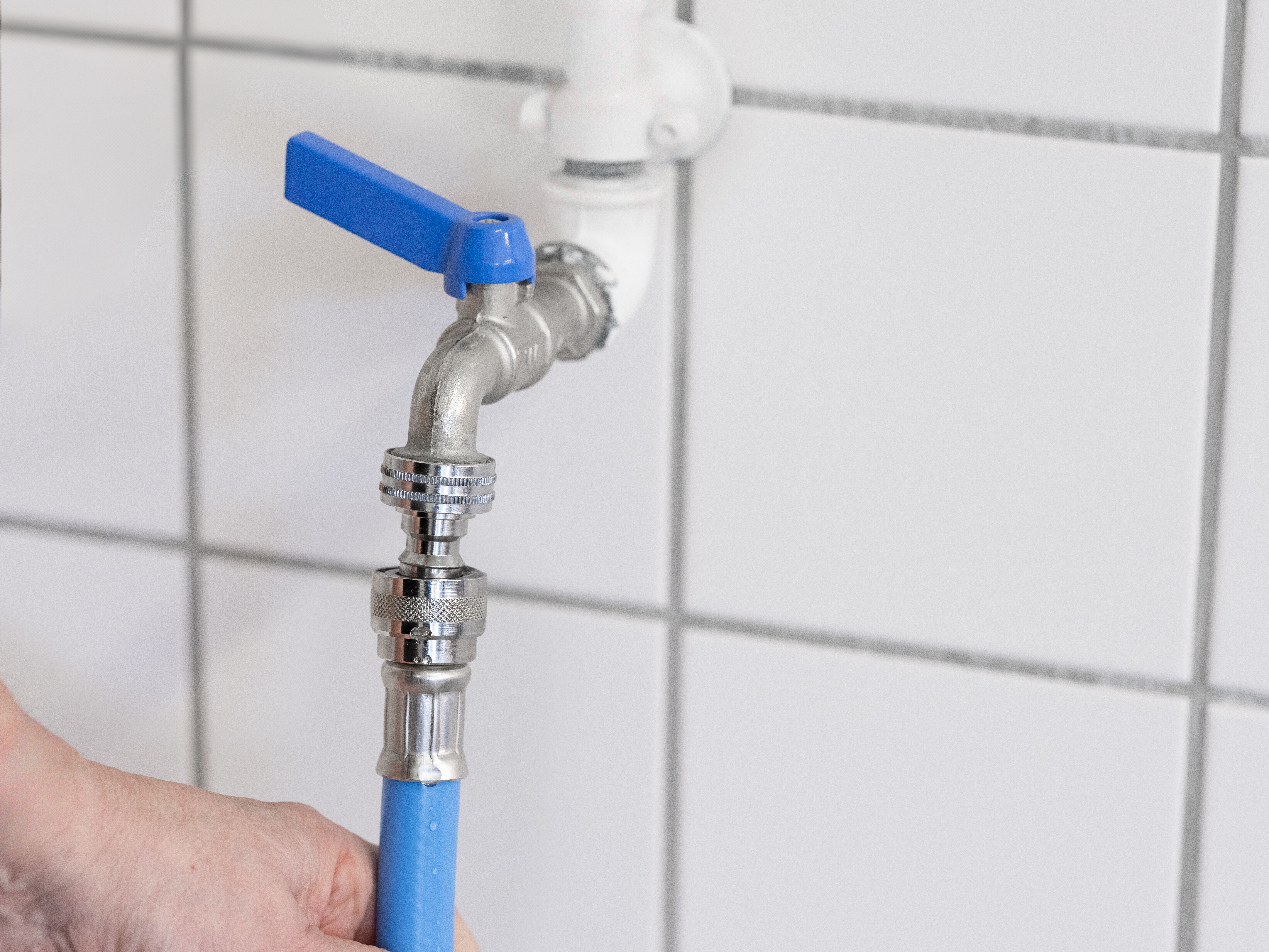 Vikan Hot Water Hose, 1/2" (Q), 10000 mm, Blue