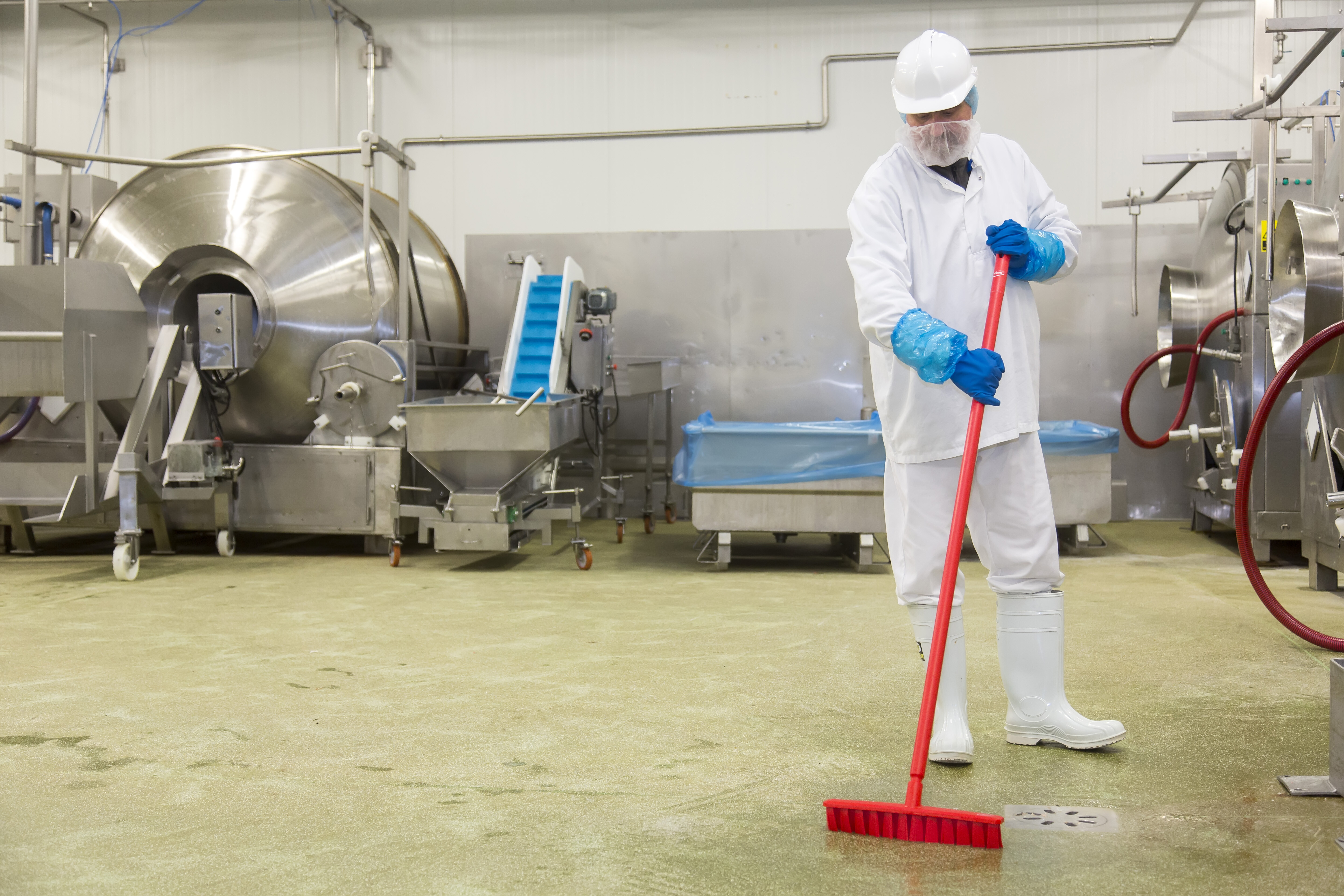 Vikan UST Deck Scrub, 400 mm, Hard, Blue