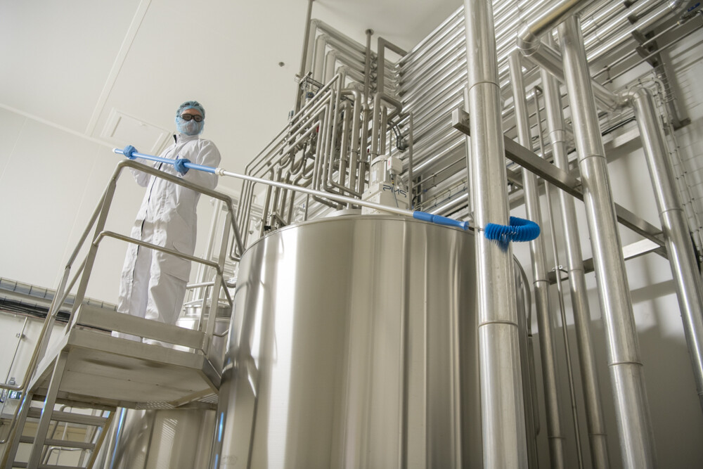 Vikan Aluminum Telescopic handle, 1575 mm, , Blue