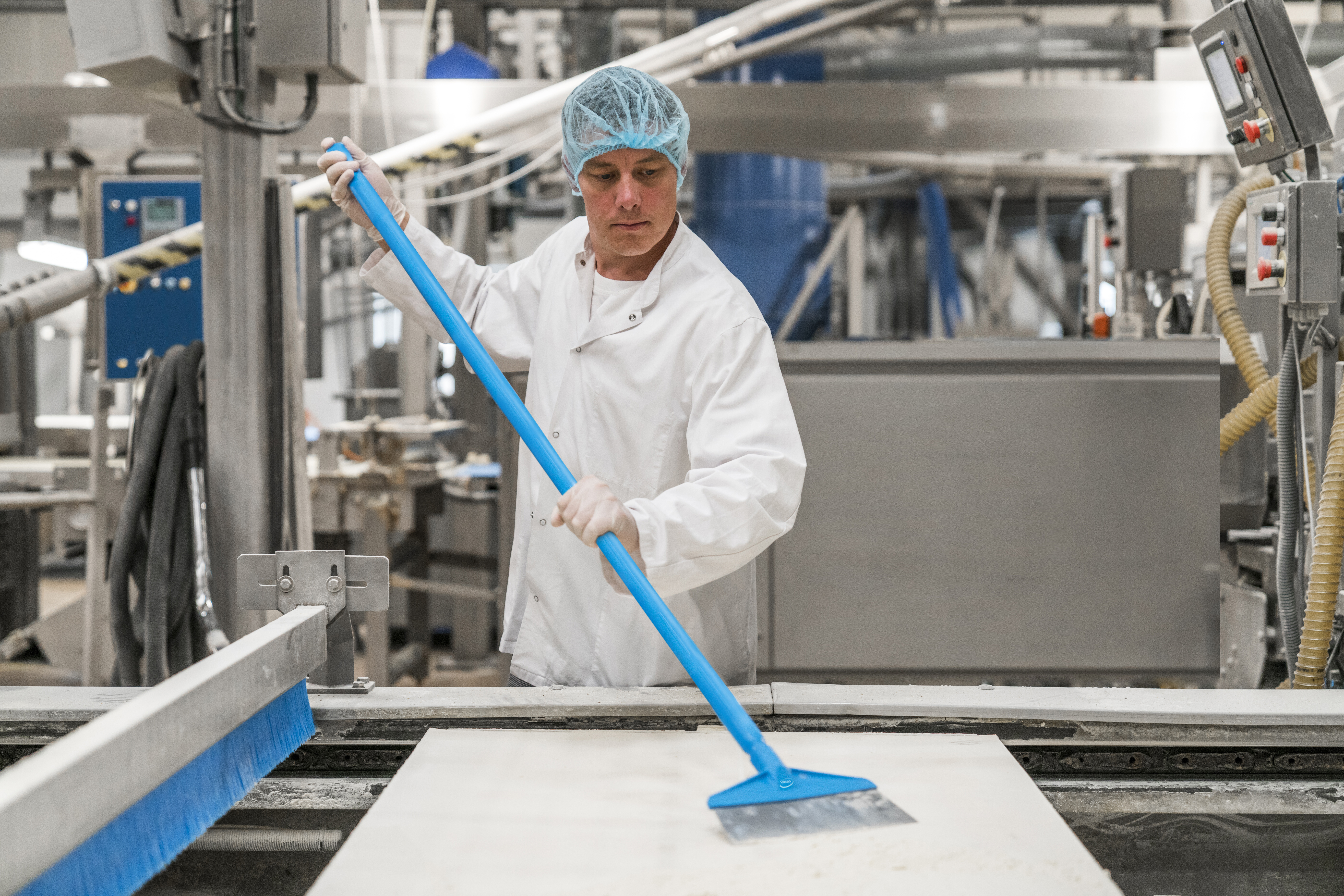 Vikan Ultra Hygienic Handle, Ø32 mm, 1300 mm, Blue