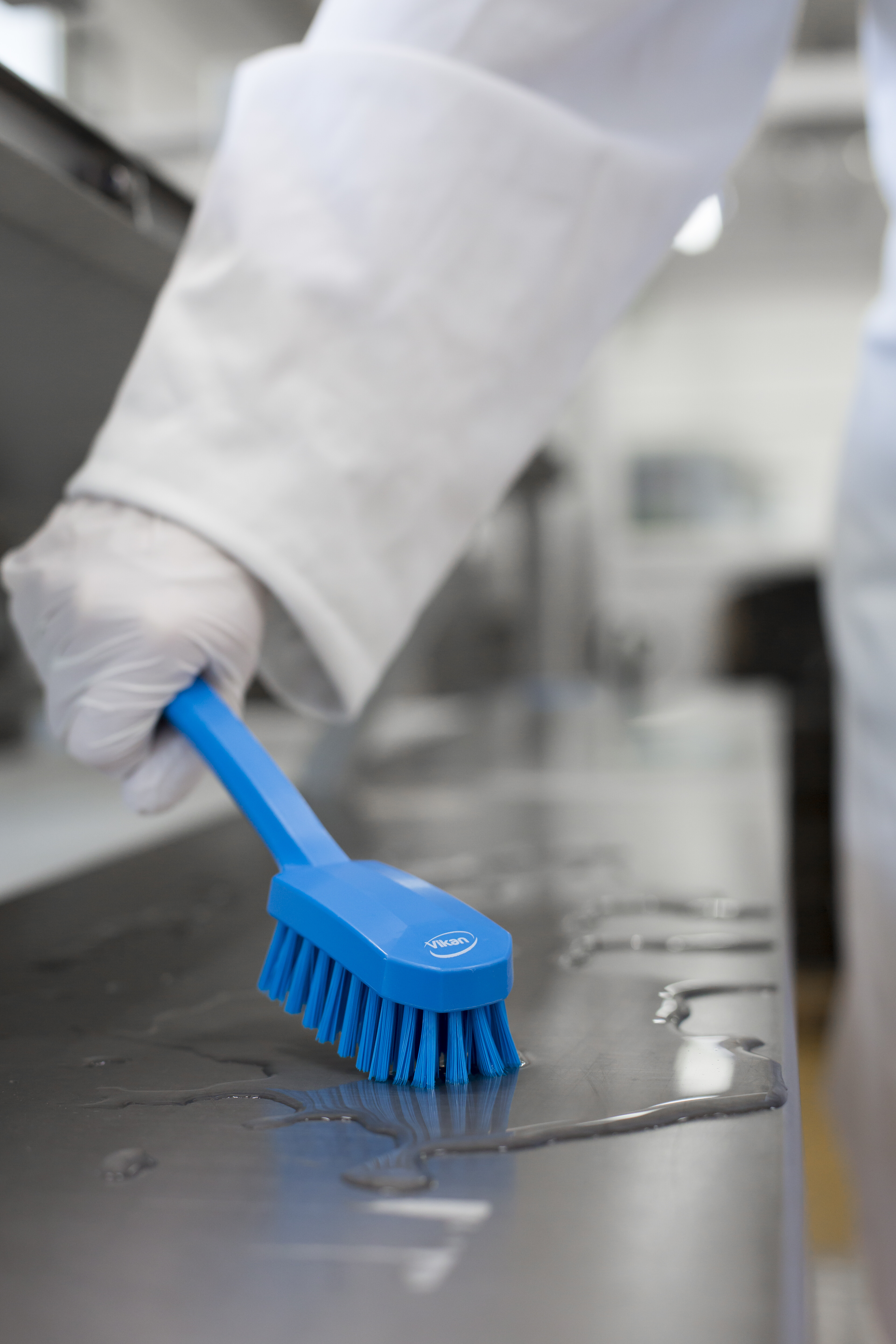 Vikan Utility Brush, 260 mm, Medium, Blue