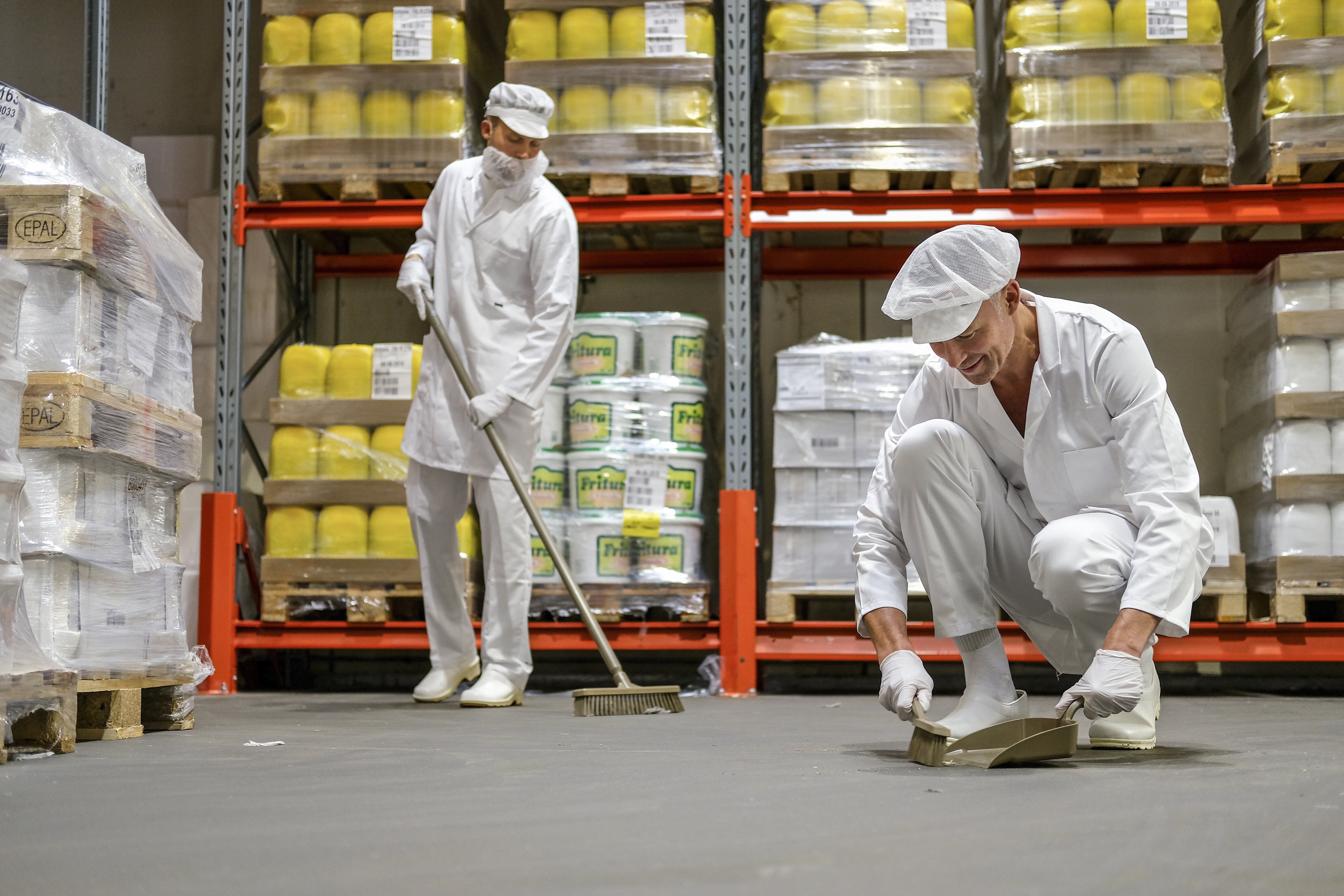 Vikan Hand Brush, 330 mm, Medium, Blue