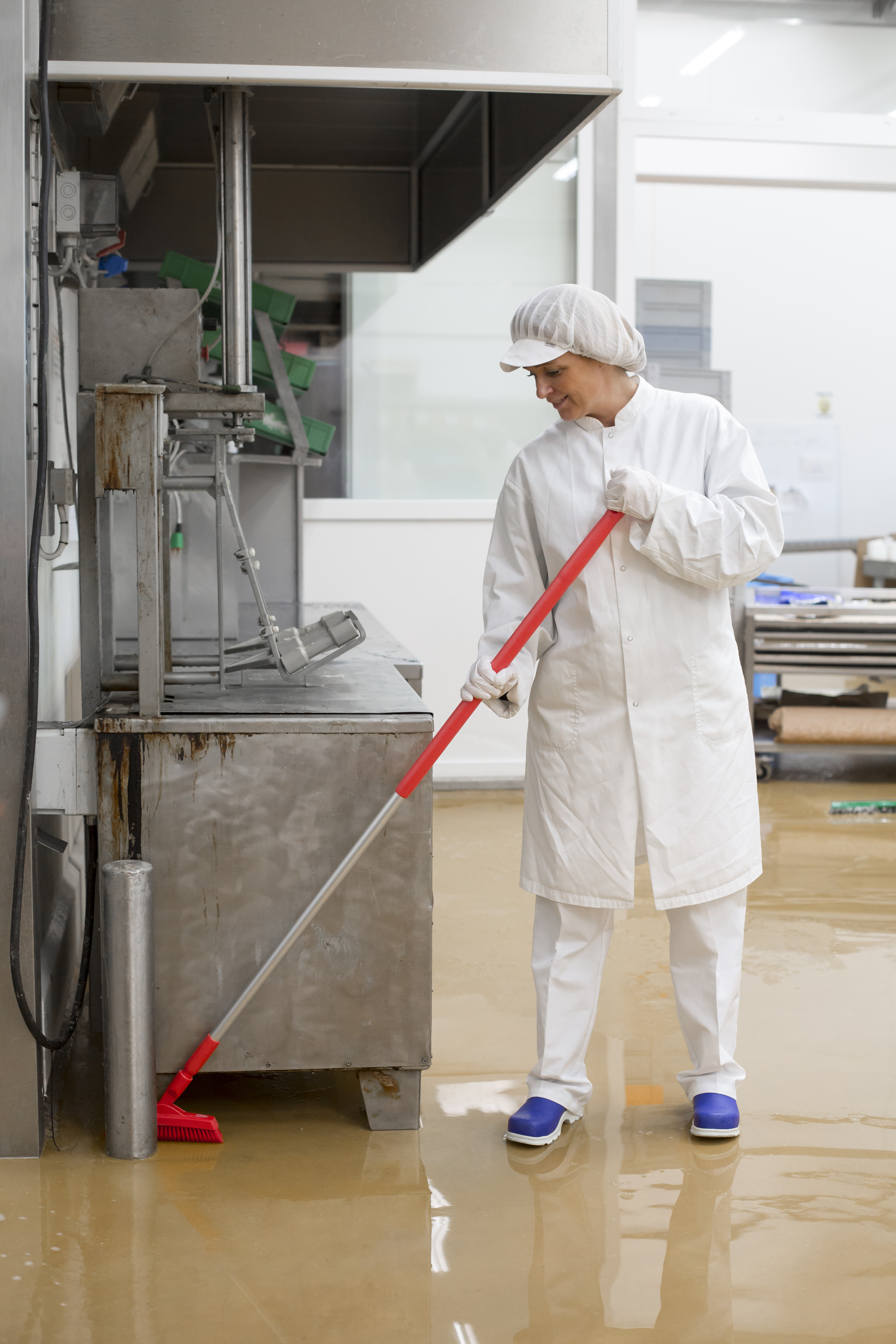 Vikan Aluminum Handle, Ø31 mm, 1510 mm, Blue