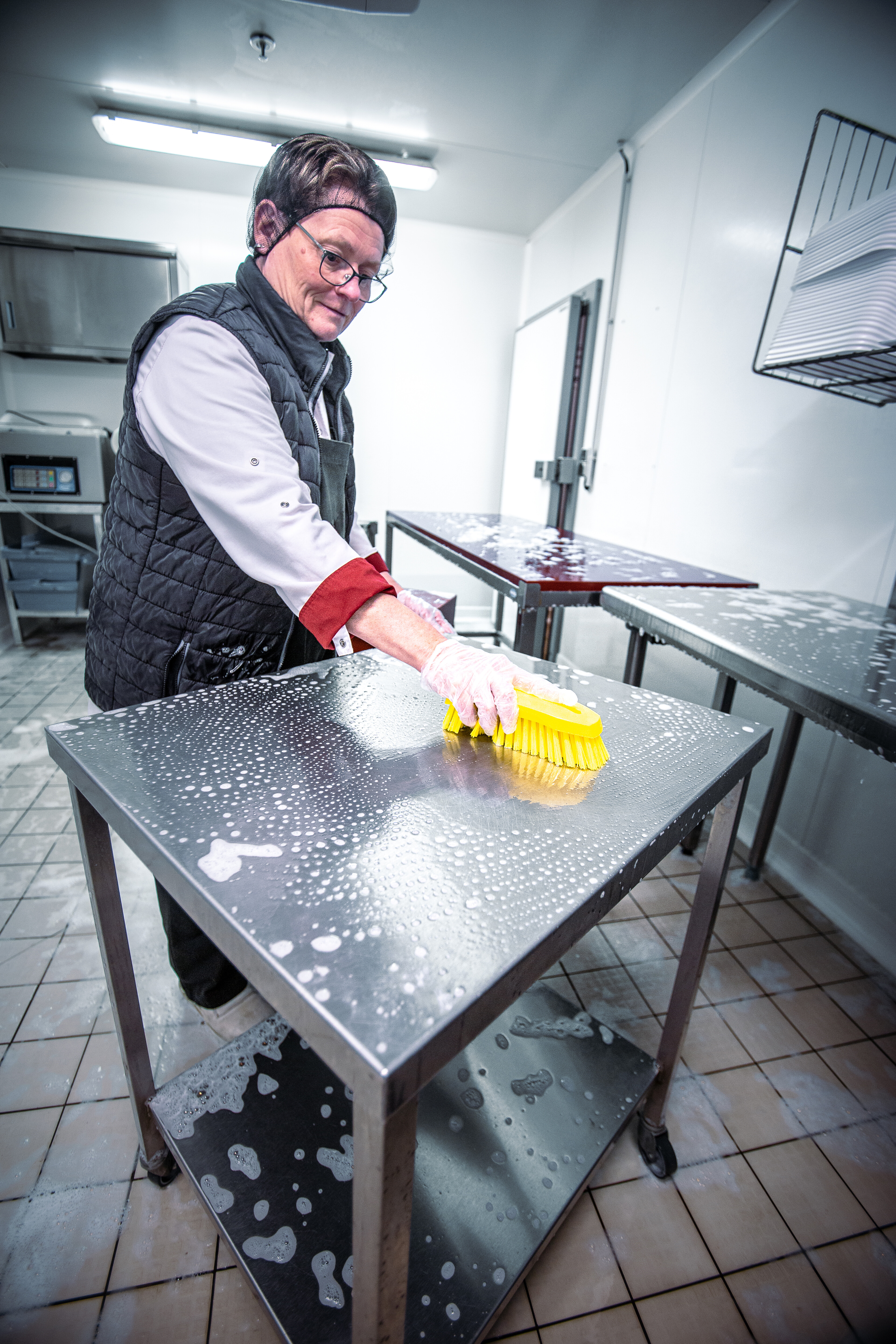 Vikan Hand Brush L, 200 mm, Hard, Blue