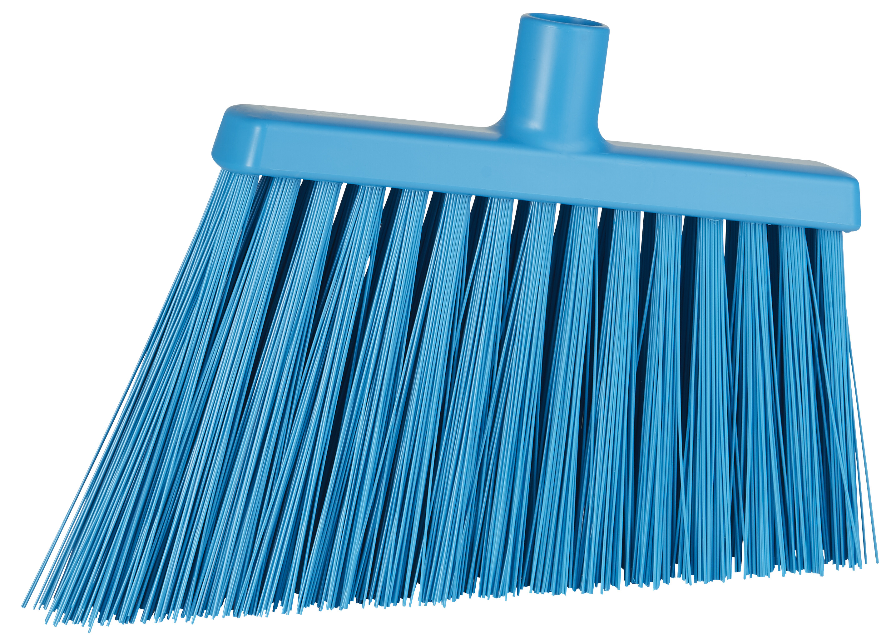 Vikan Broom, Angle Cut, 290 mm, Very hard, Blue