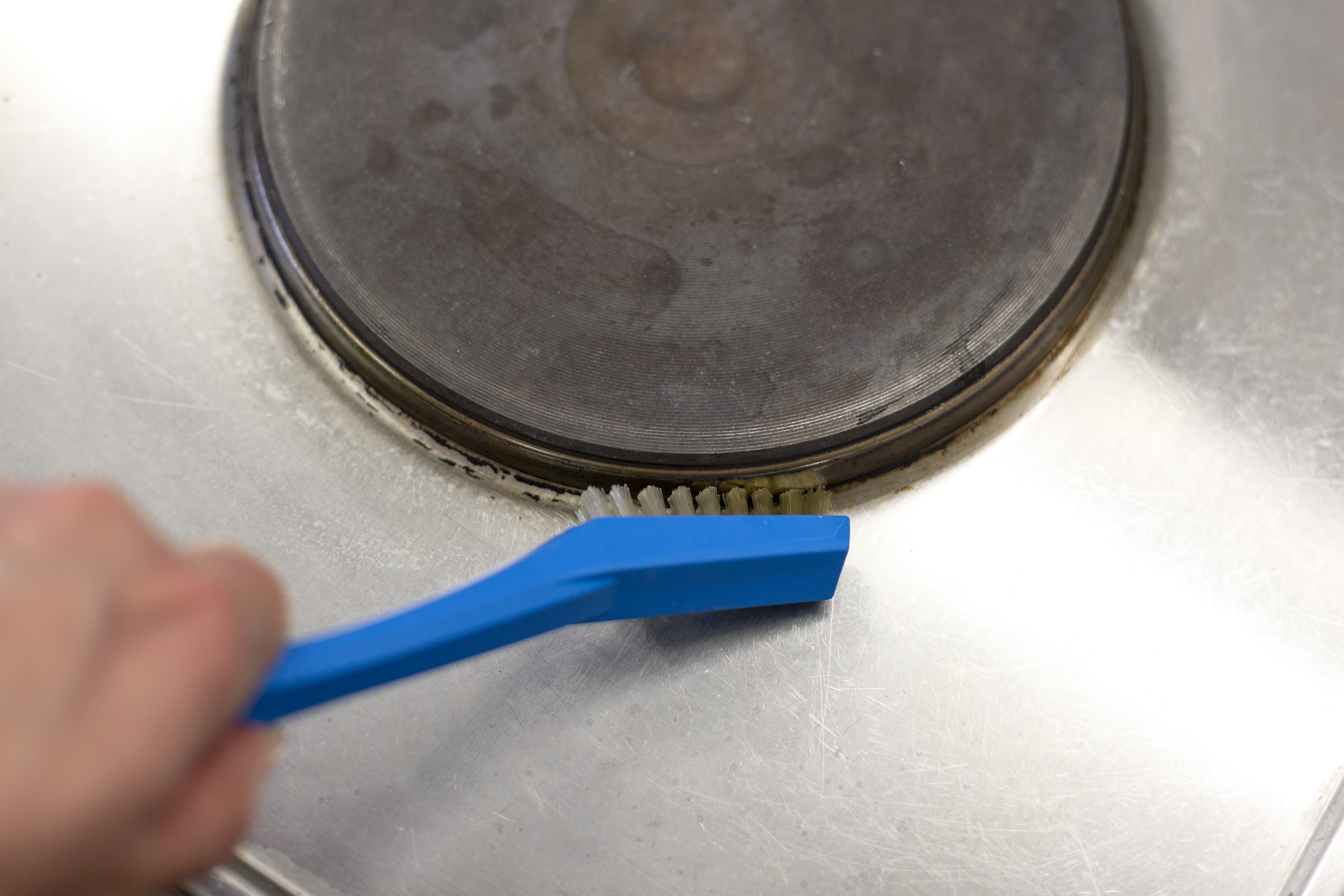 Vikan Detail Brush with heat resistant filaments, 205 mm, Very hard, Blue