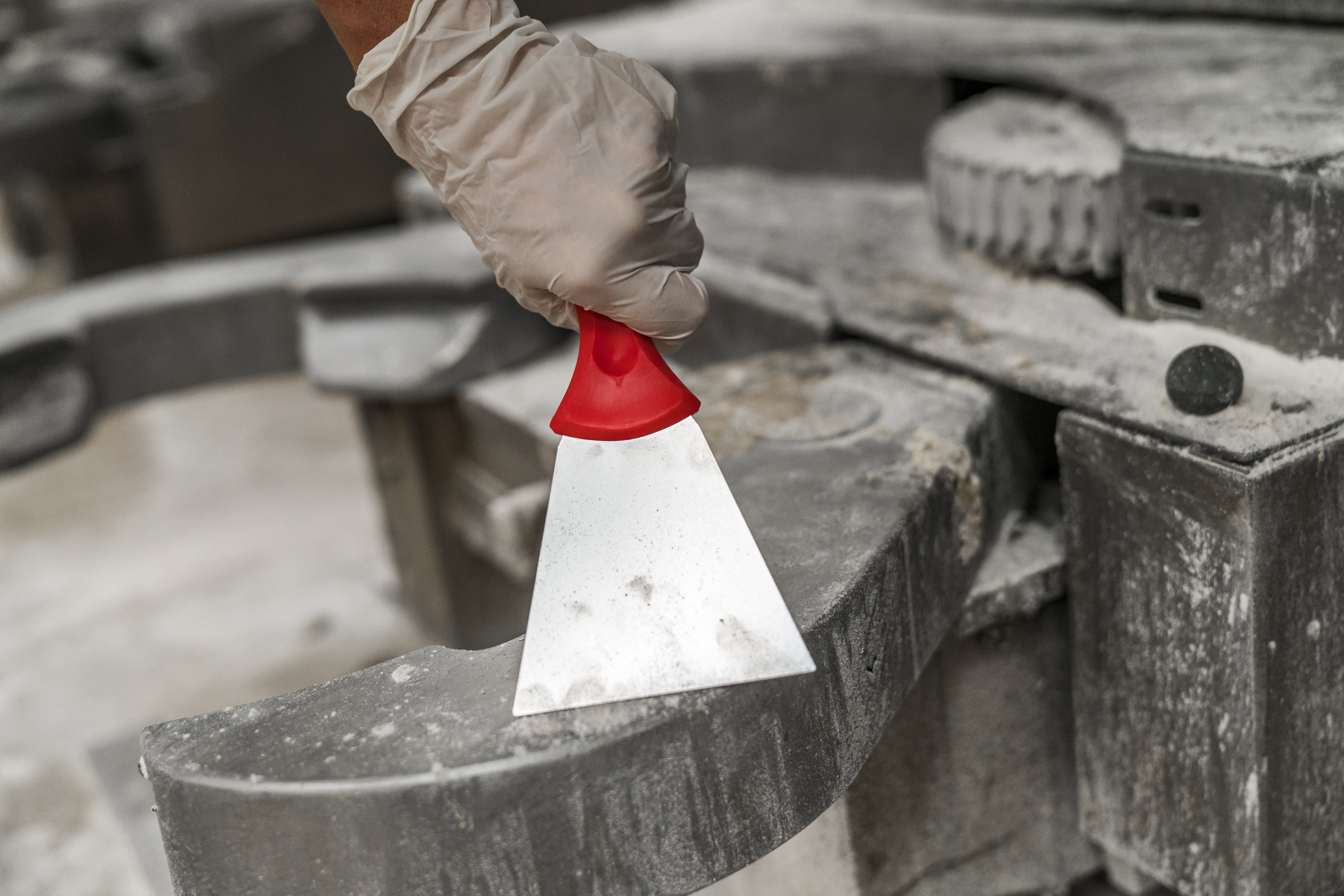 Vikan Stainless Steel Hand Scraper, 100 mm, Blue