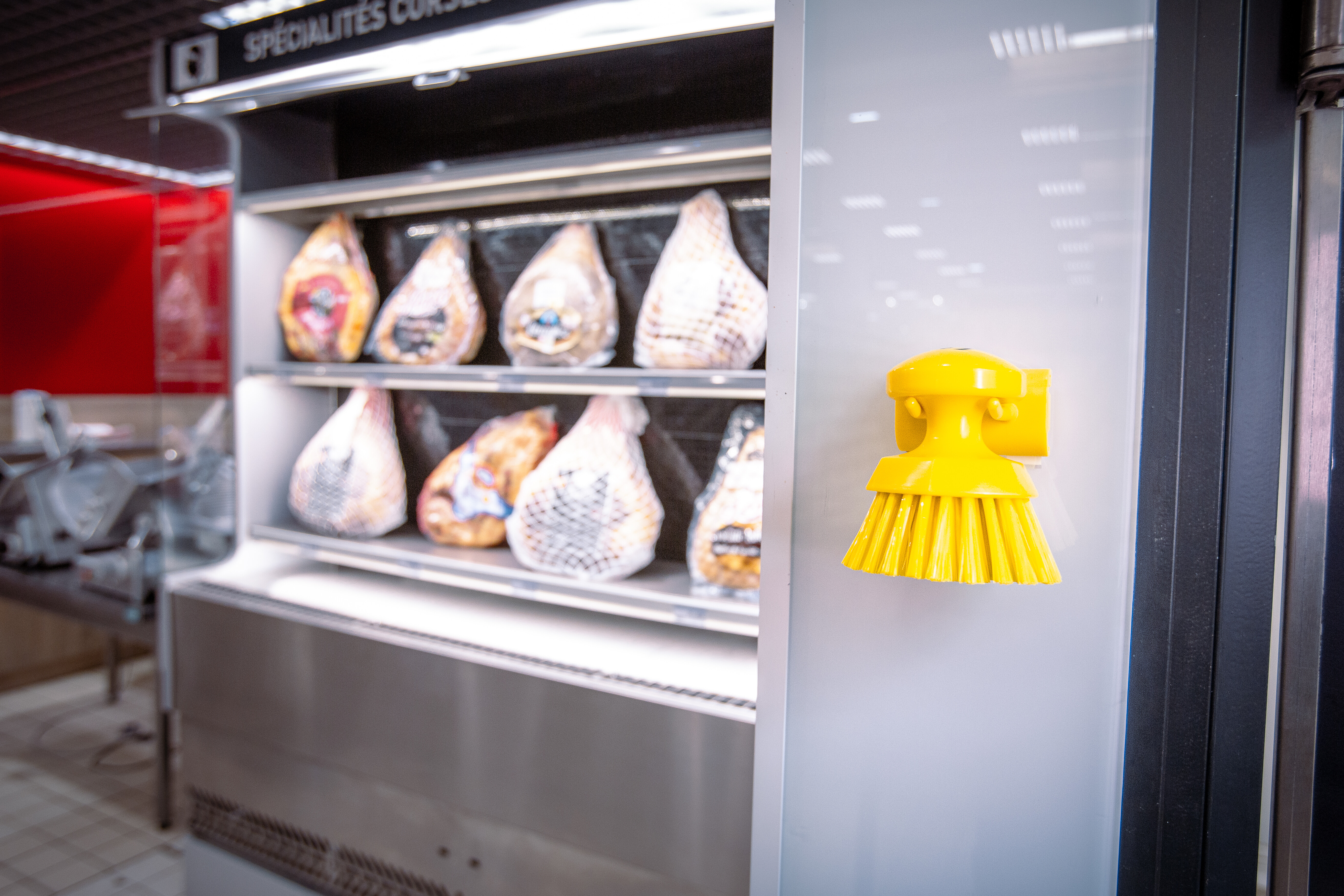 Vikan Round Hand Scrub, 110 mm, Hard, Blue