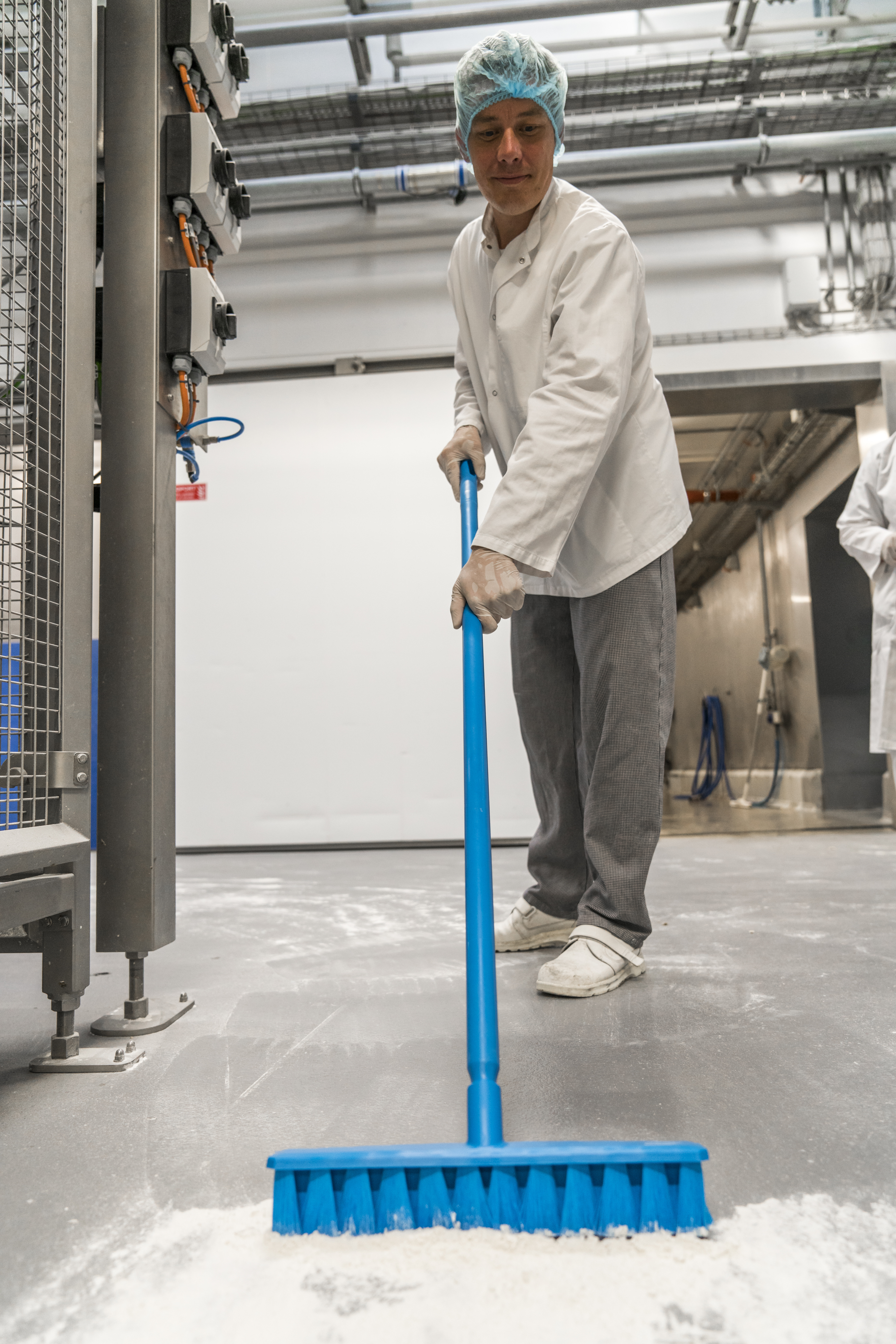 Vikan UST Broom, 400 mm, Soft, Blue