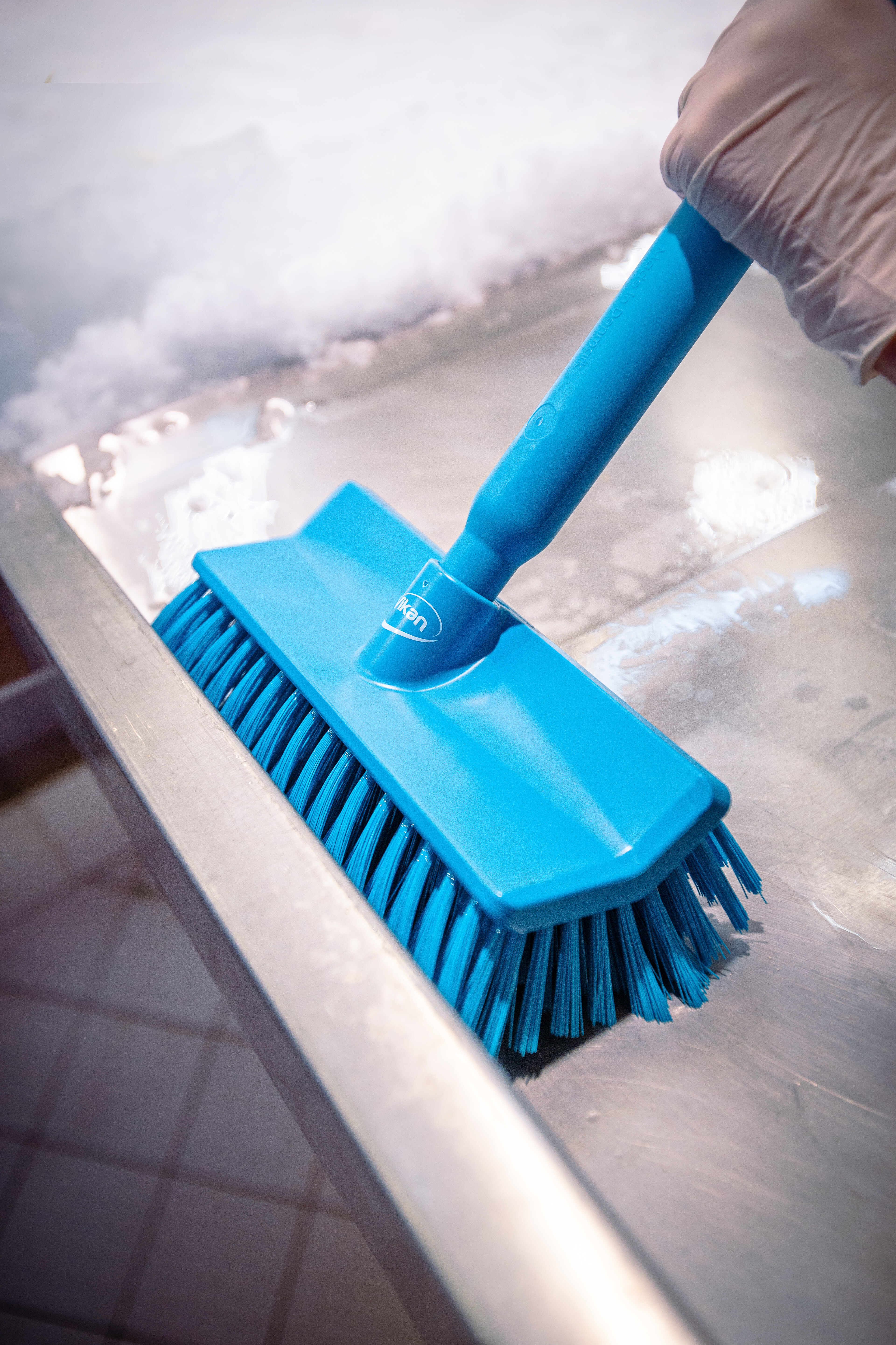 Vikan High-Low Brush, 265 mm, Medium, Blue