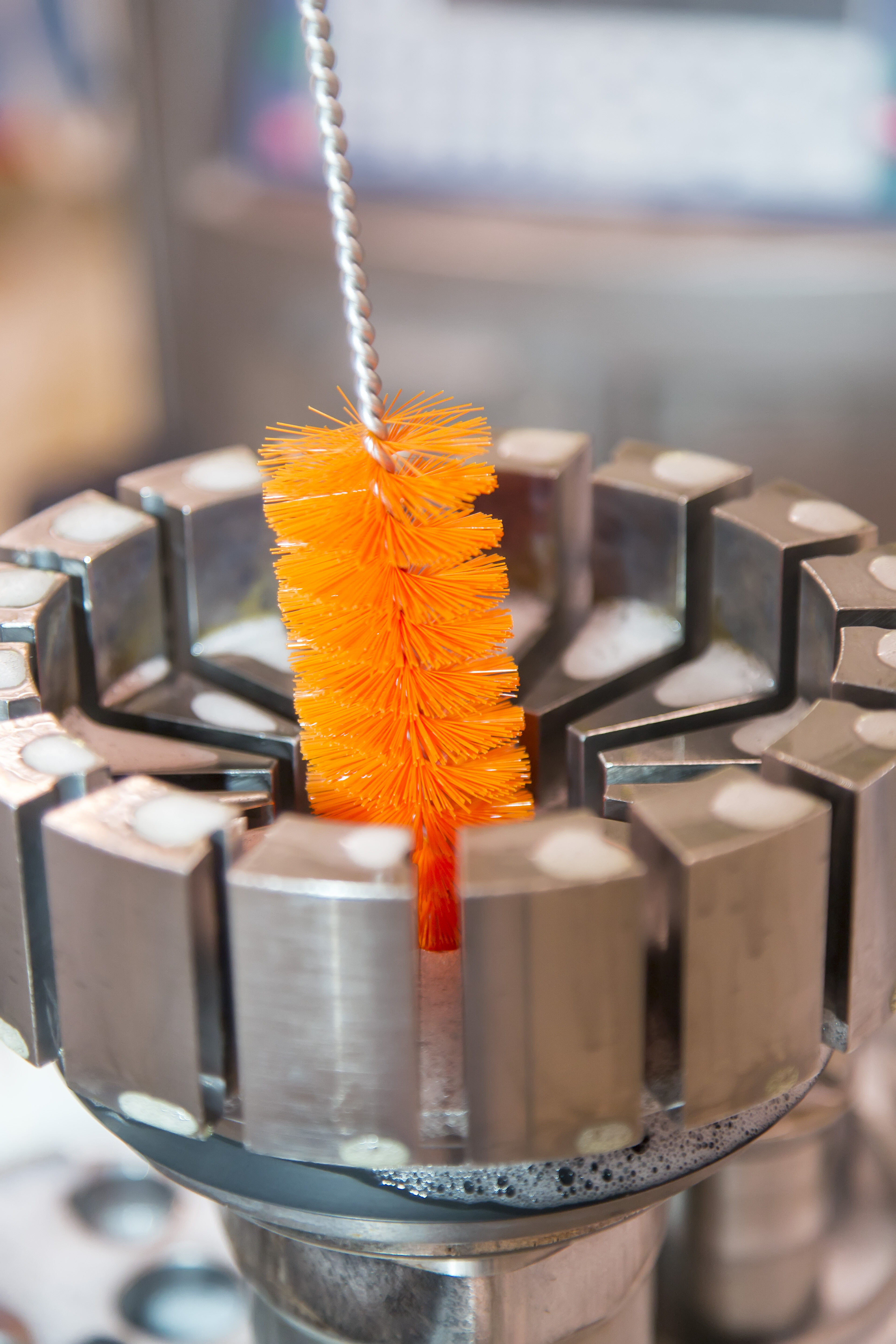 Vikan Tube Brush, Ø40 mm, 500 mm, Hard, Blue