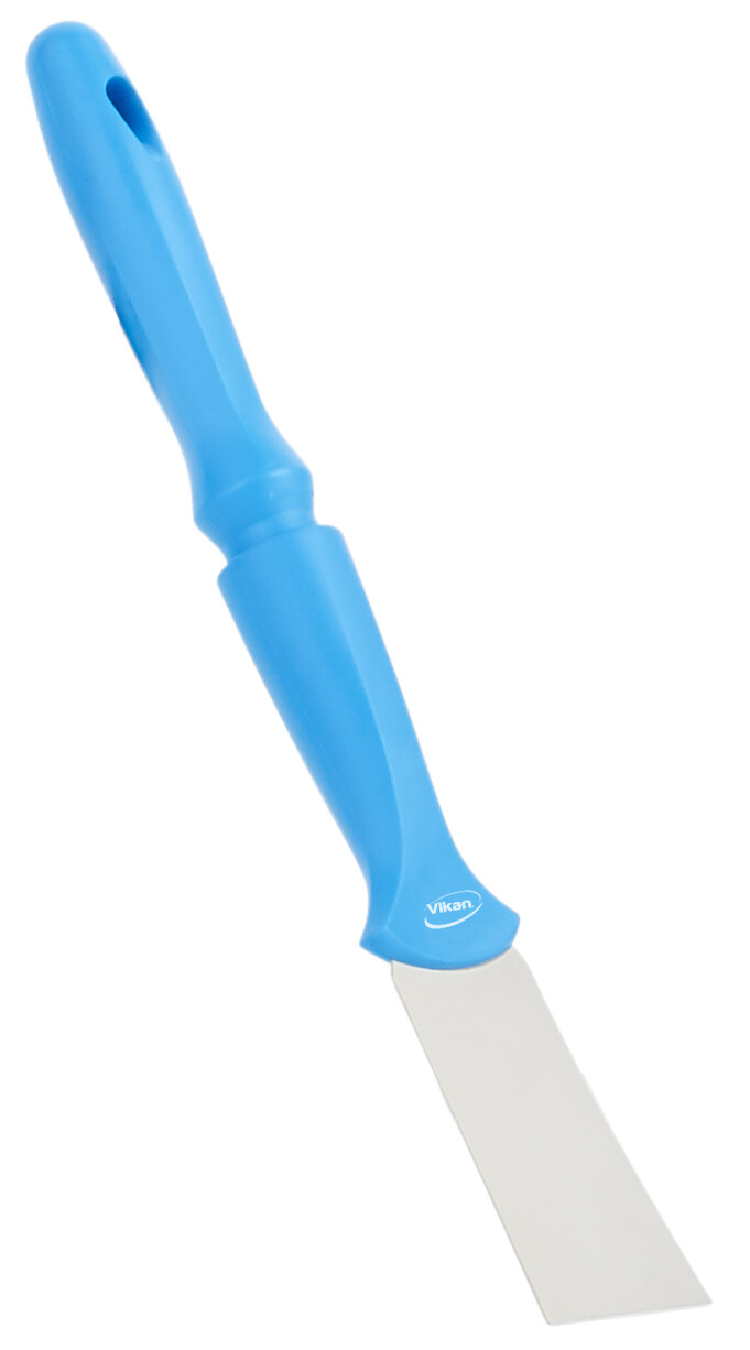Vikan Stainless Steel Scraper with Threaded Handle, 50 mm, Blue