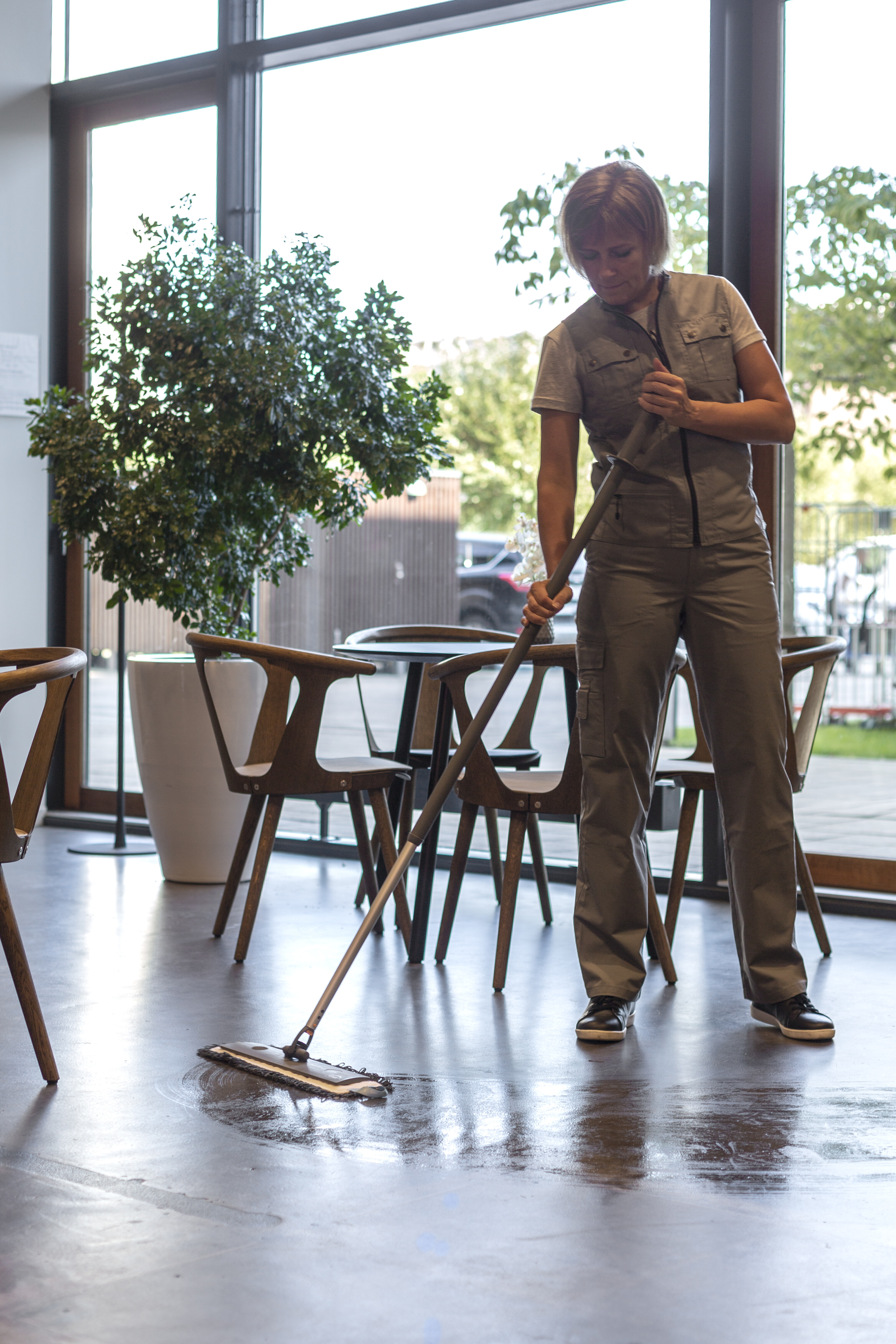 Vikan Mop frame, Hook & Loop, 40 cm, Grey