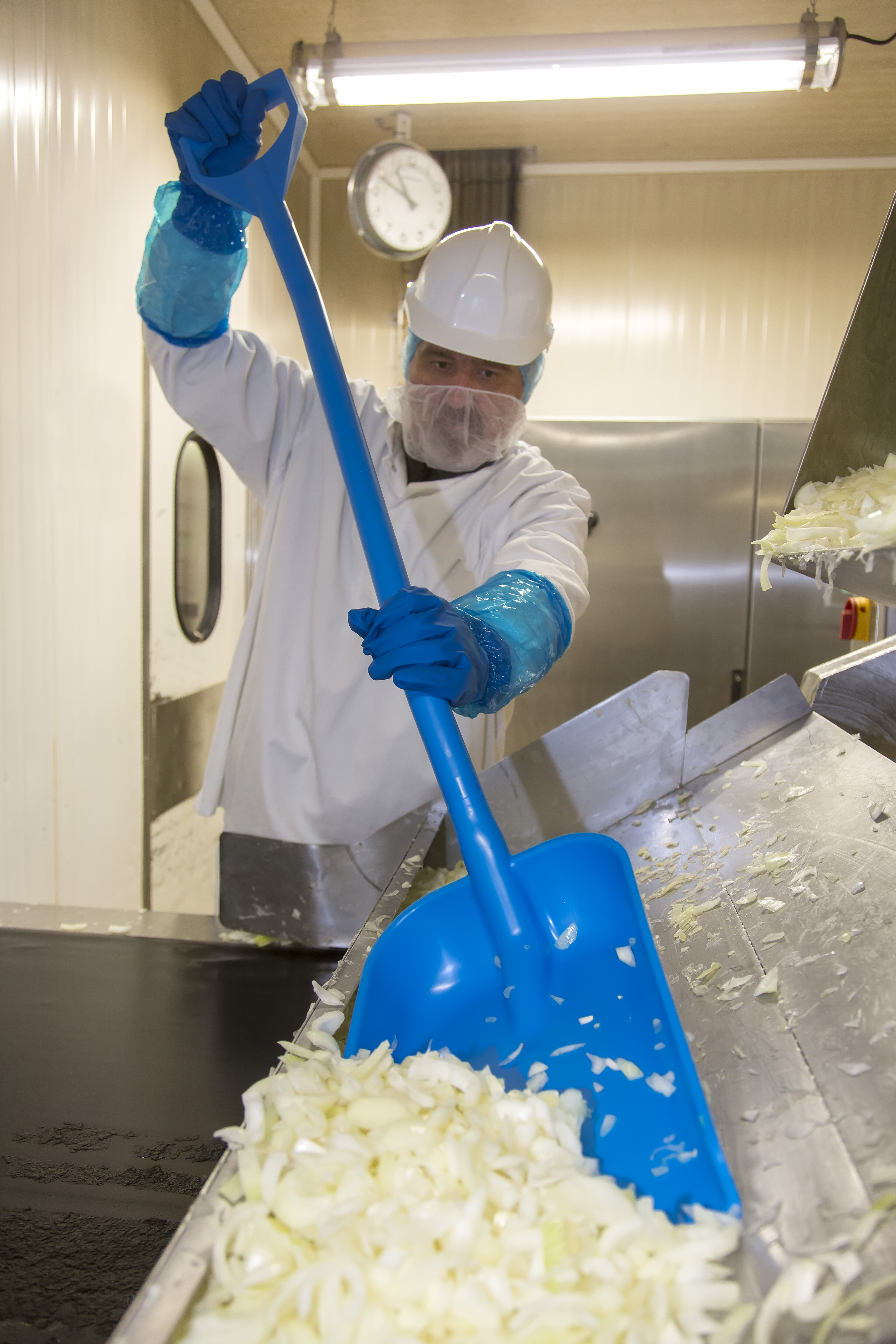 Vikan Ergonomic shovel, 1310 mm, Blue