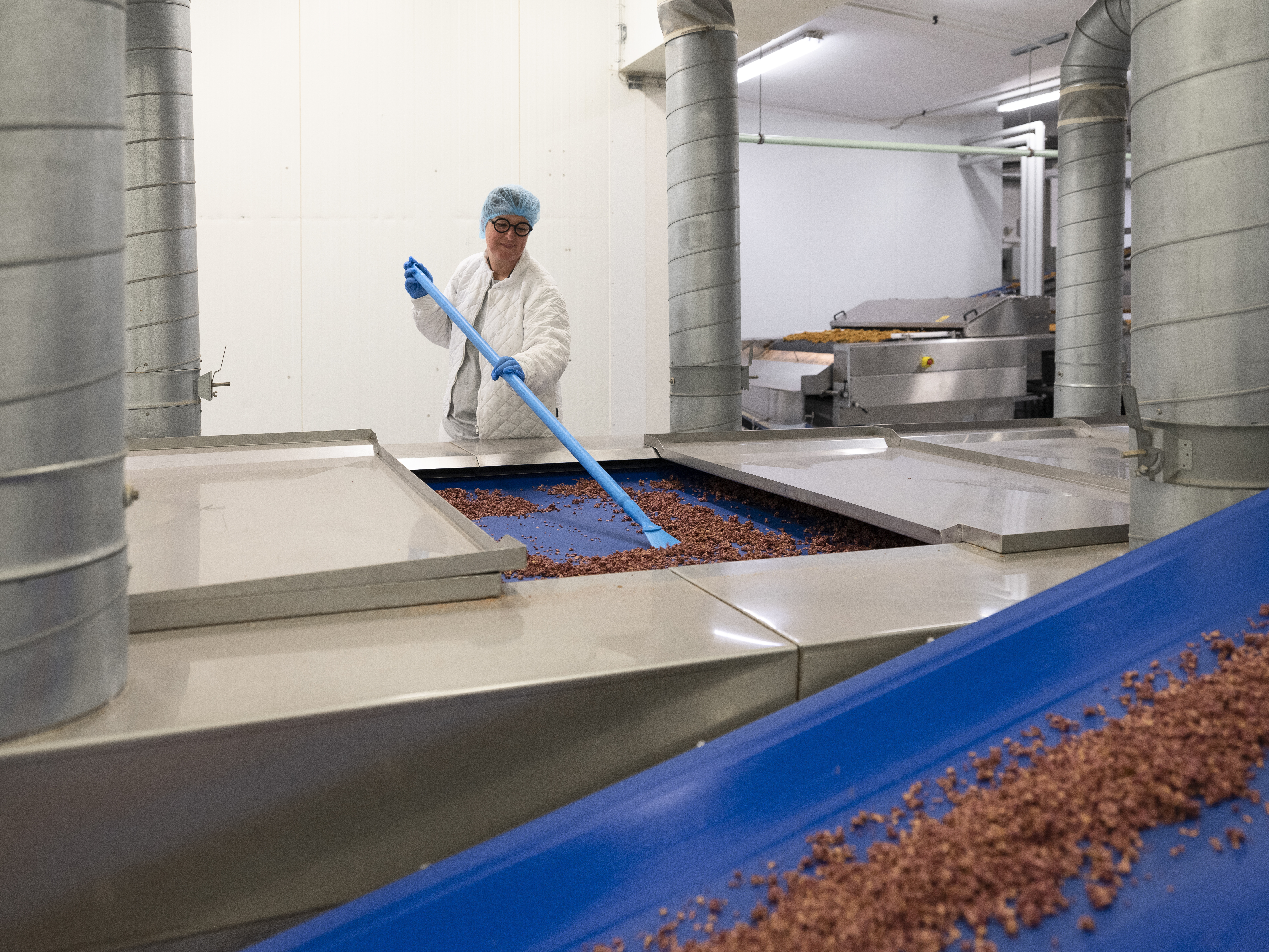 Vikan Nylon Scraper with Threaded Handle, 100 mm, Blue