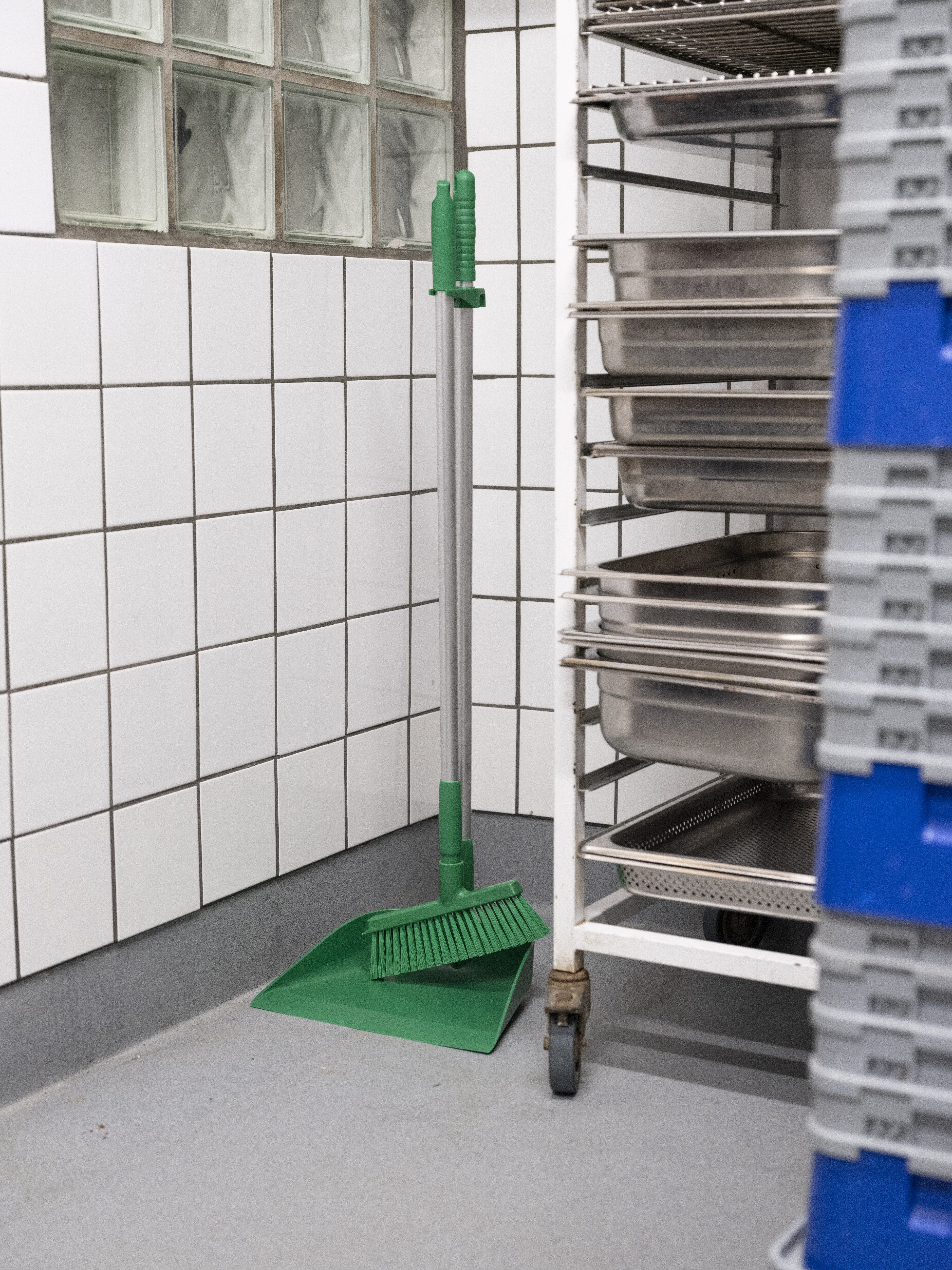 Vikan Upright Dustpan, 330 mm, Blue