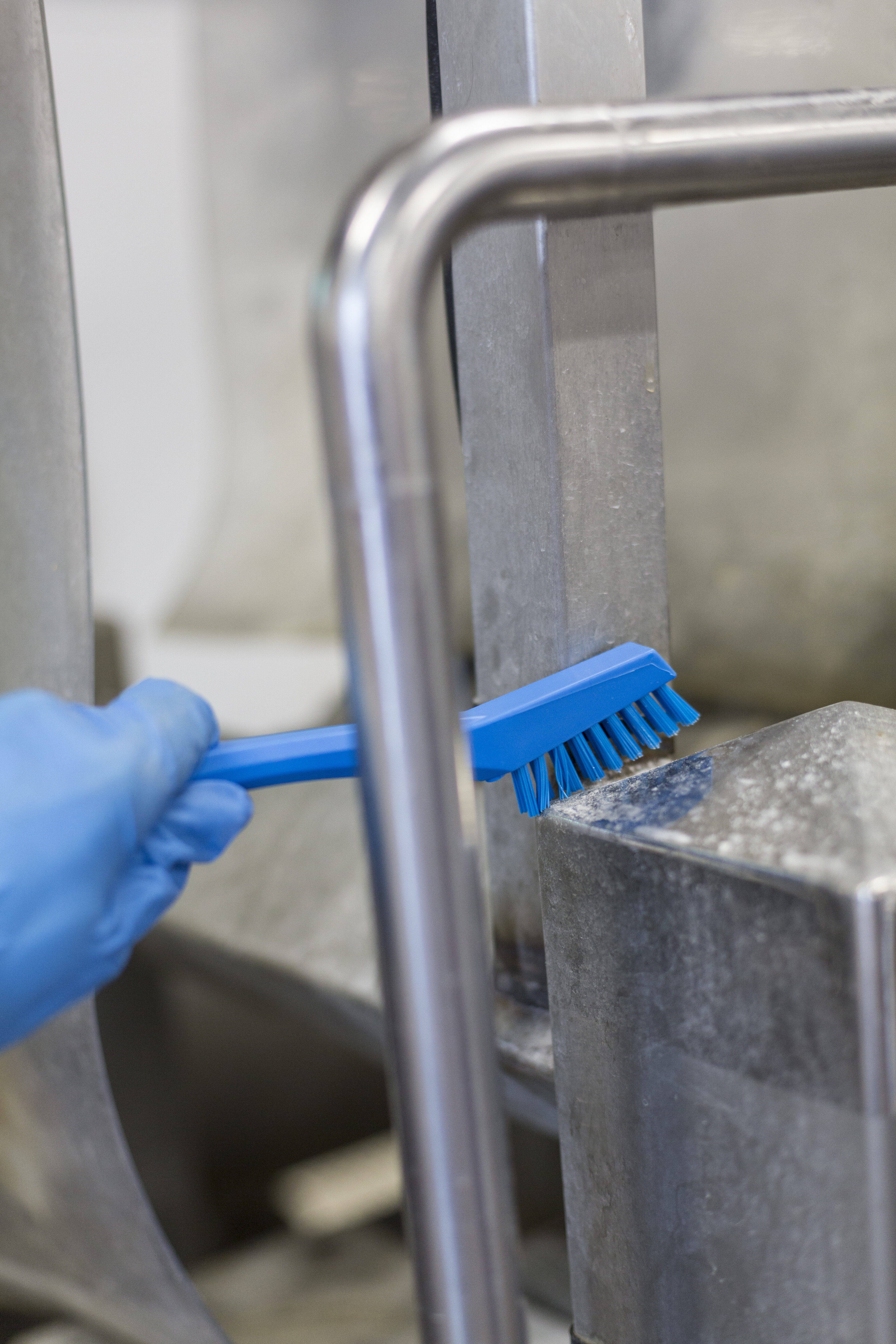 Vikan Detail Brush, 205 mm, Very hard, Blue