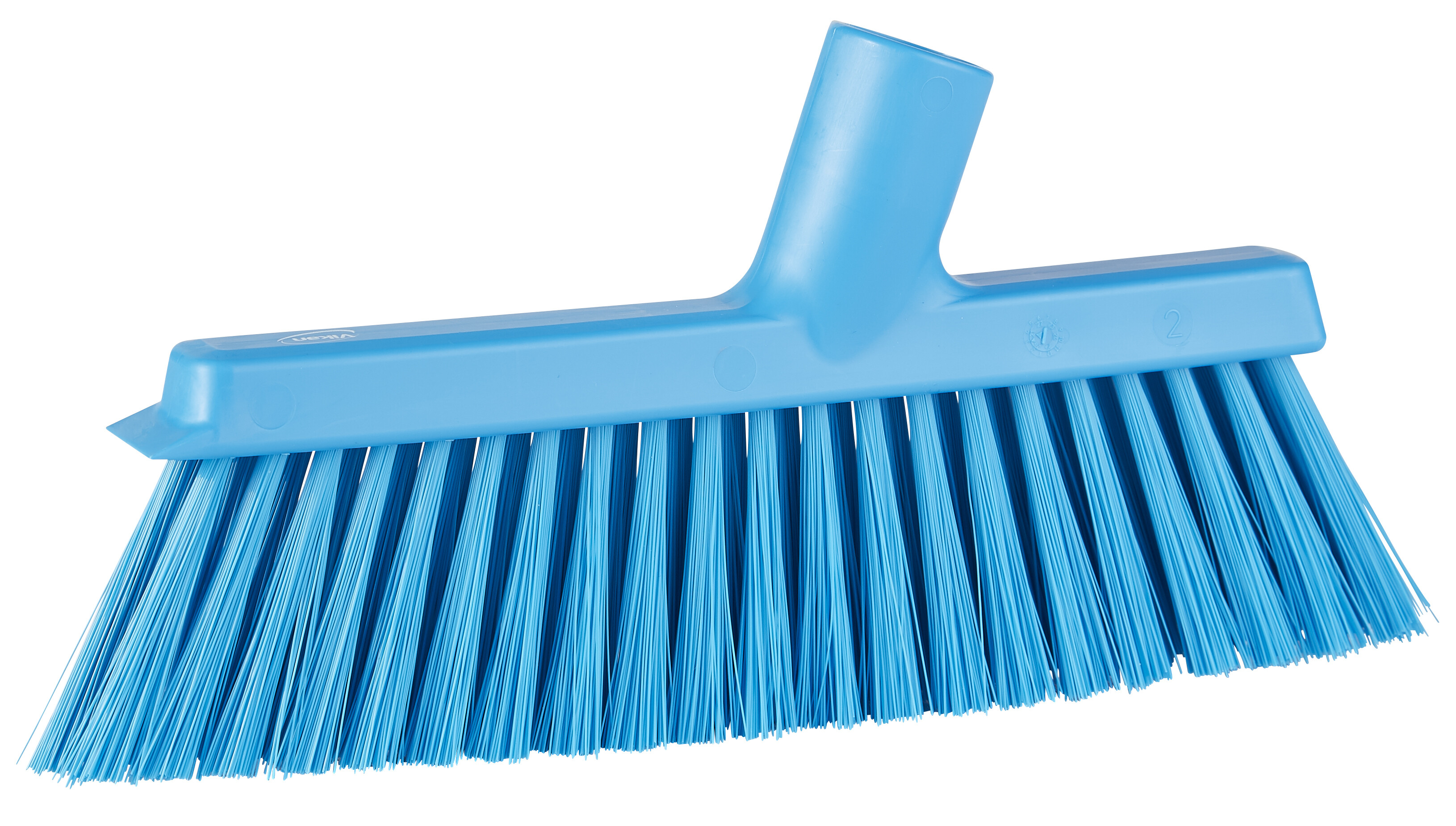 Vikan Dustpan Broom with Angled Thread, 250 mm, Medium, Blue