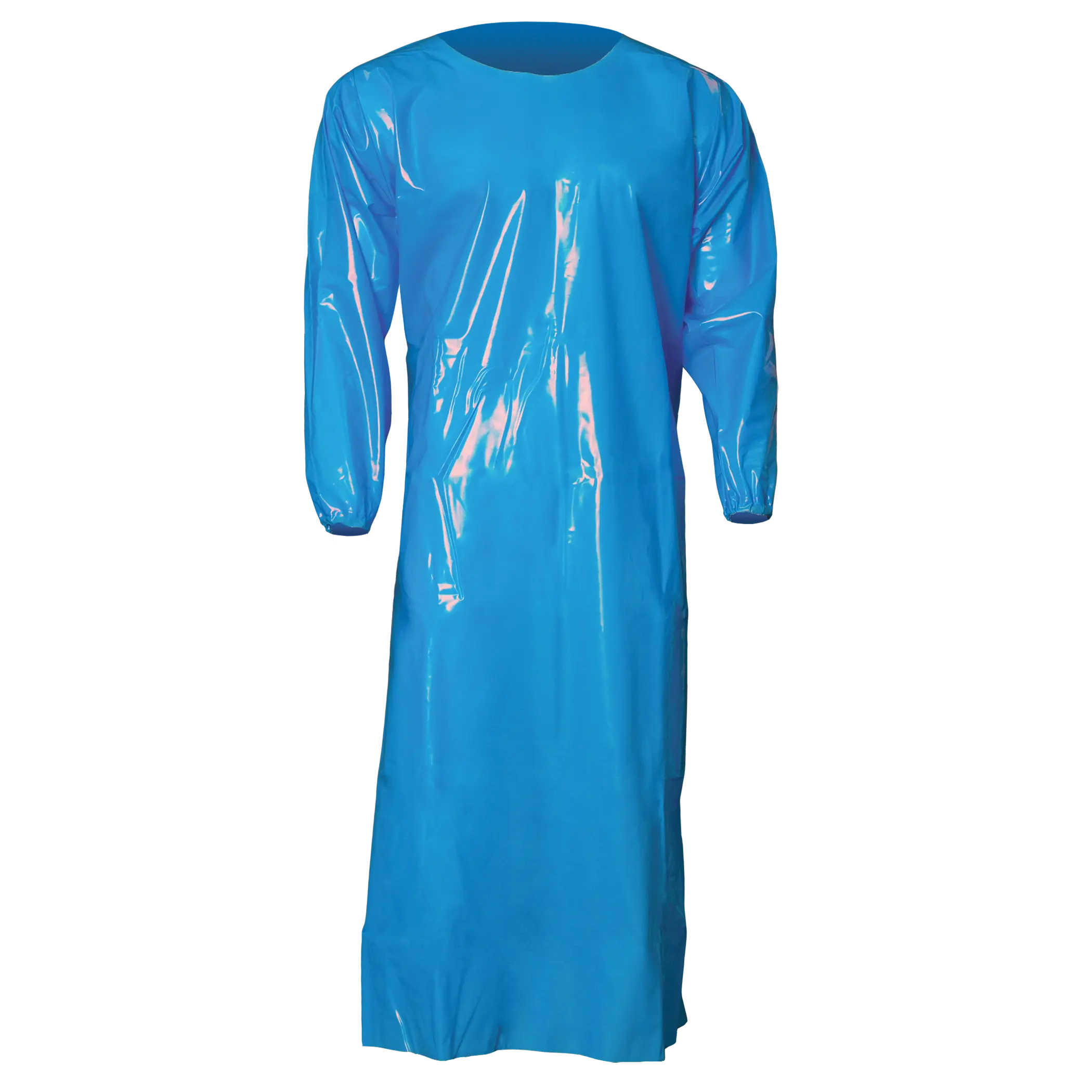 6 Mil Gown, Large, 45" Length, Blue