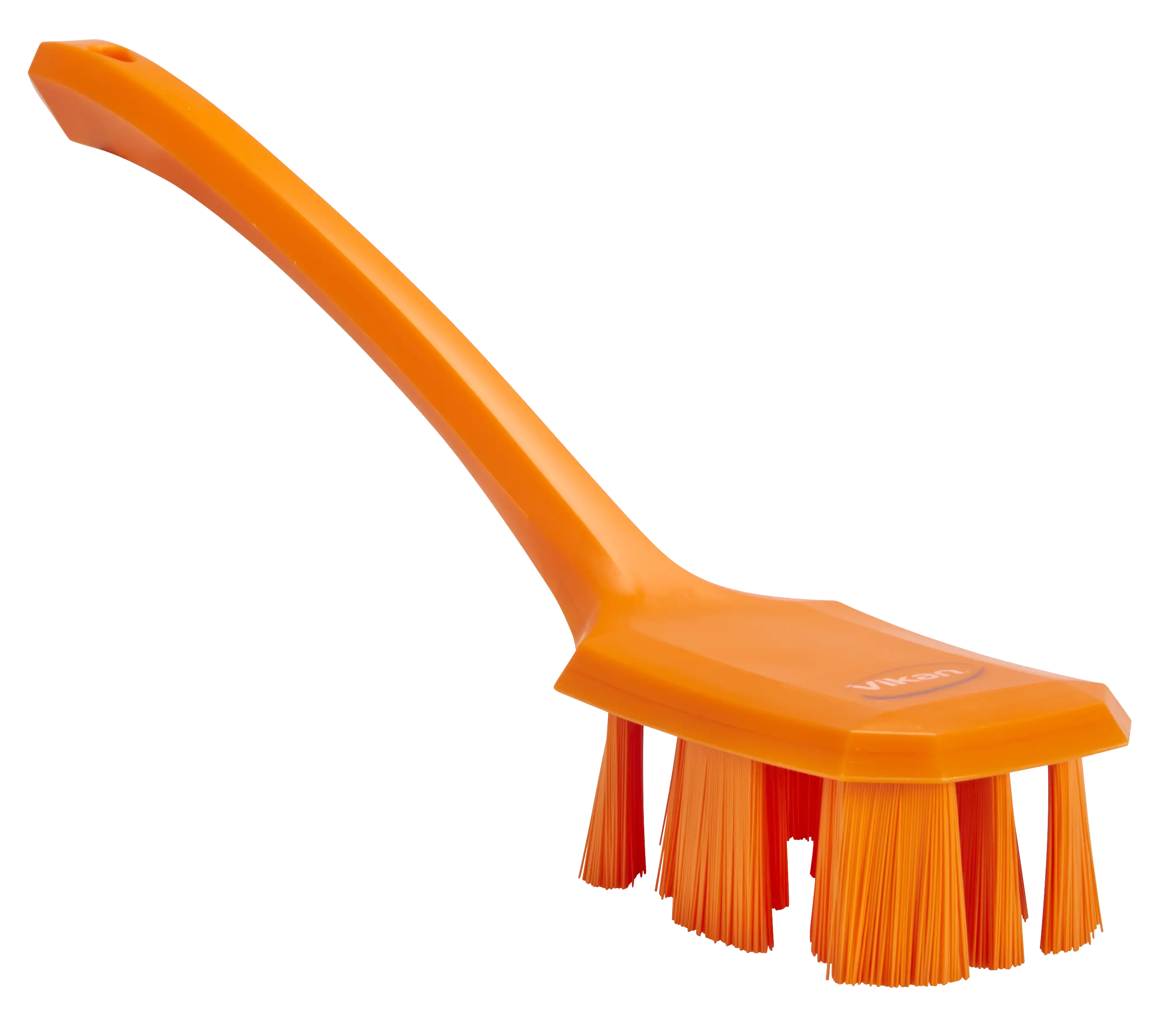 UST Brosse à main, manche long, 395 mm, Dur, Orange