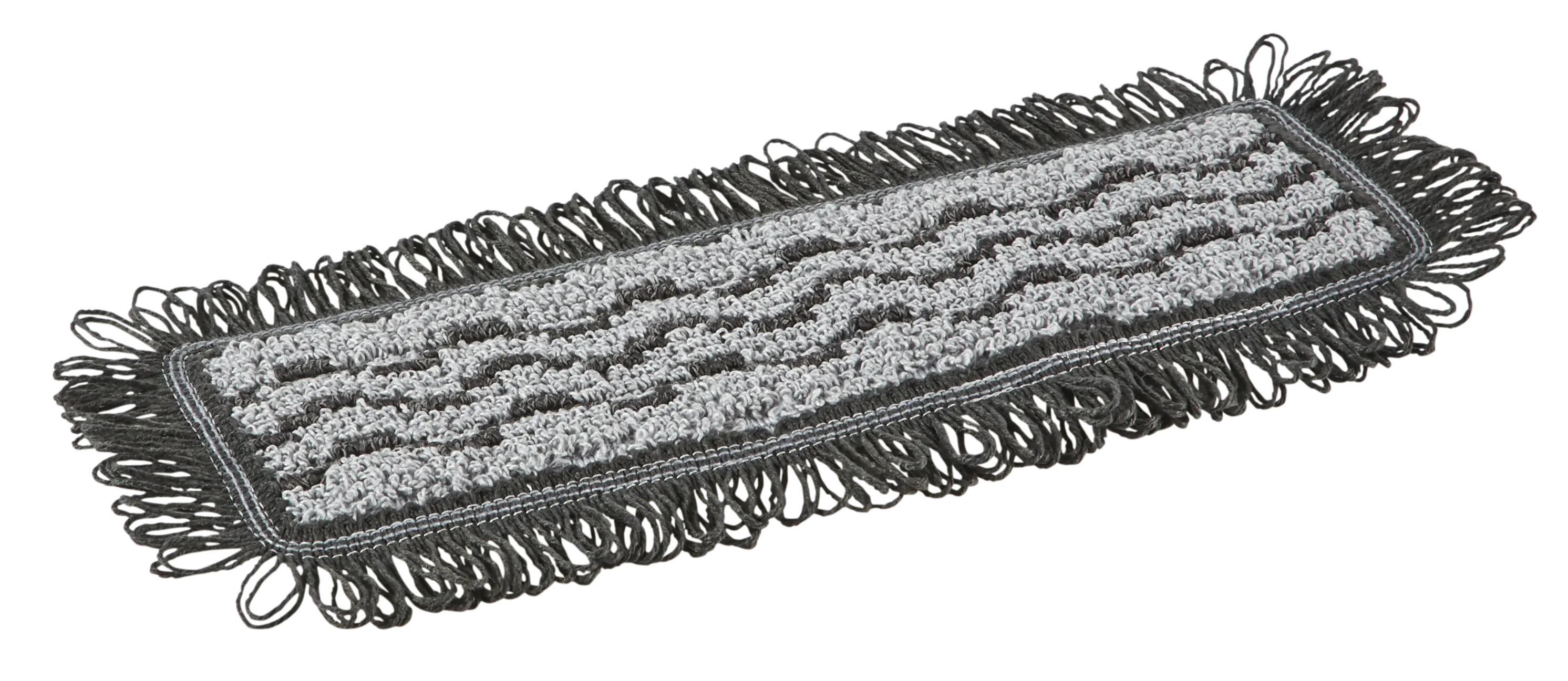 Damp 42 Dark Microfibre Mop, Hook & Loop, 25 cm, Grey