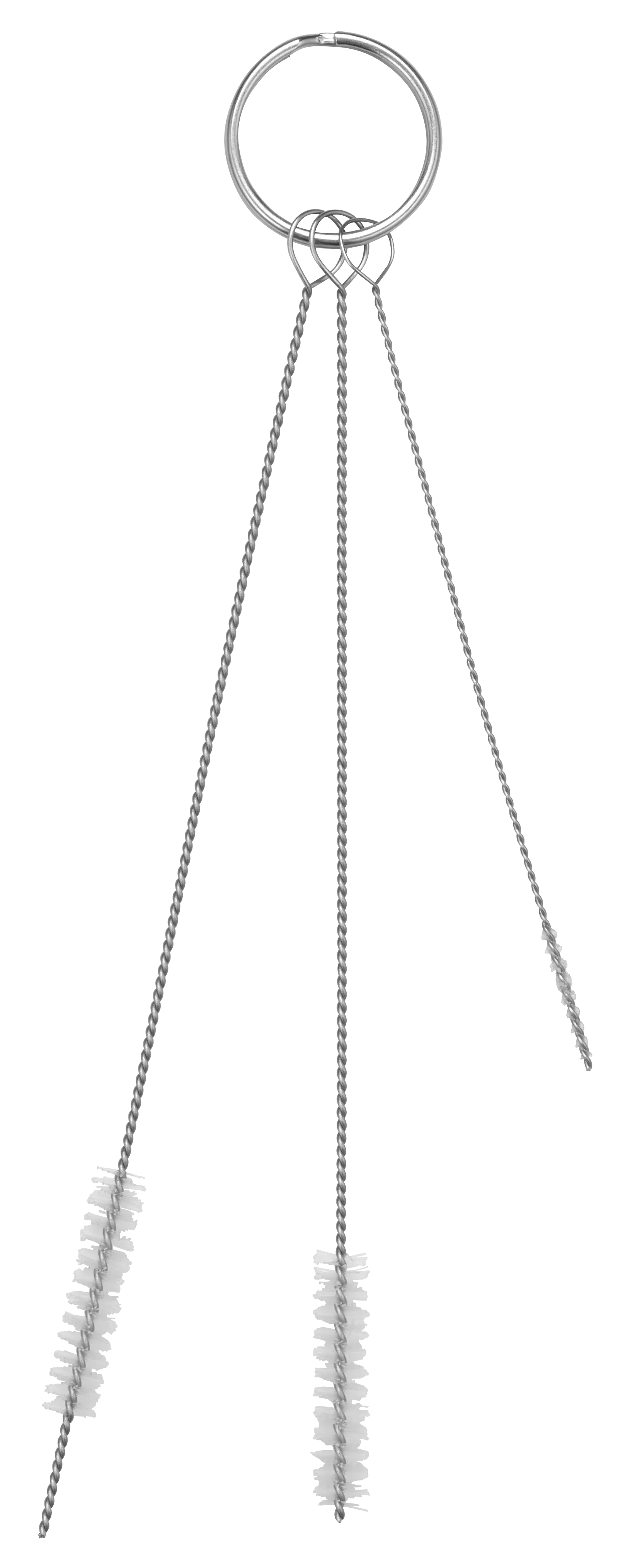 Cleaning set w/3 Brushes, Ø2, Ø6, Ø6 mm, 150 mm, Soft, White