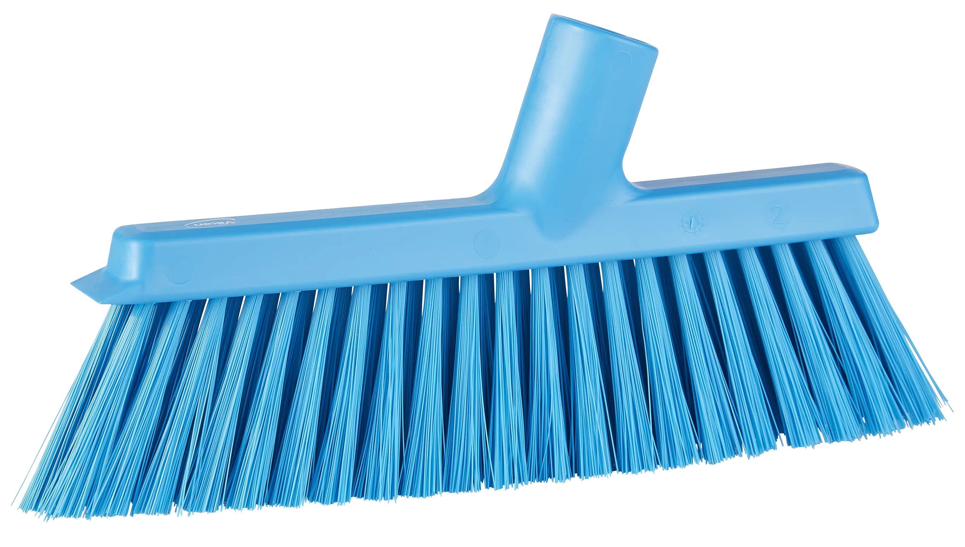 Dustpan Broom with Angled Thread, 250 mm, Medium, Blue