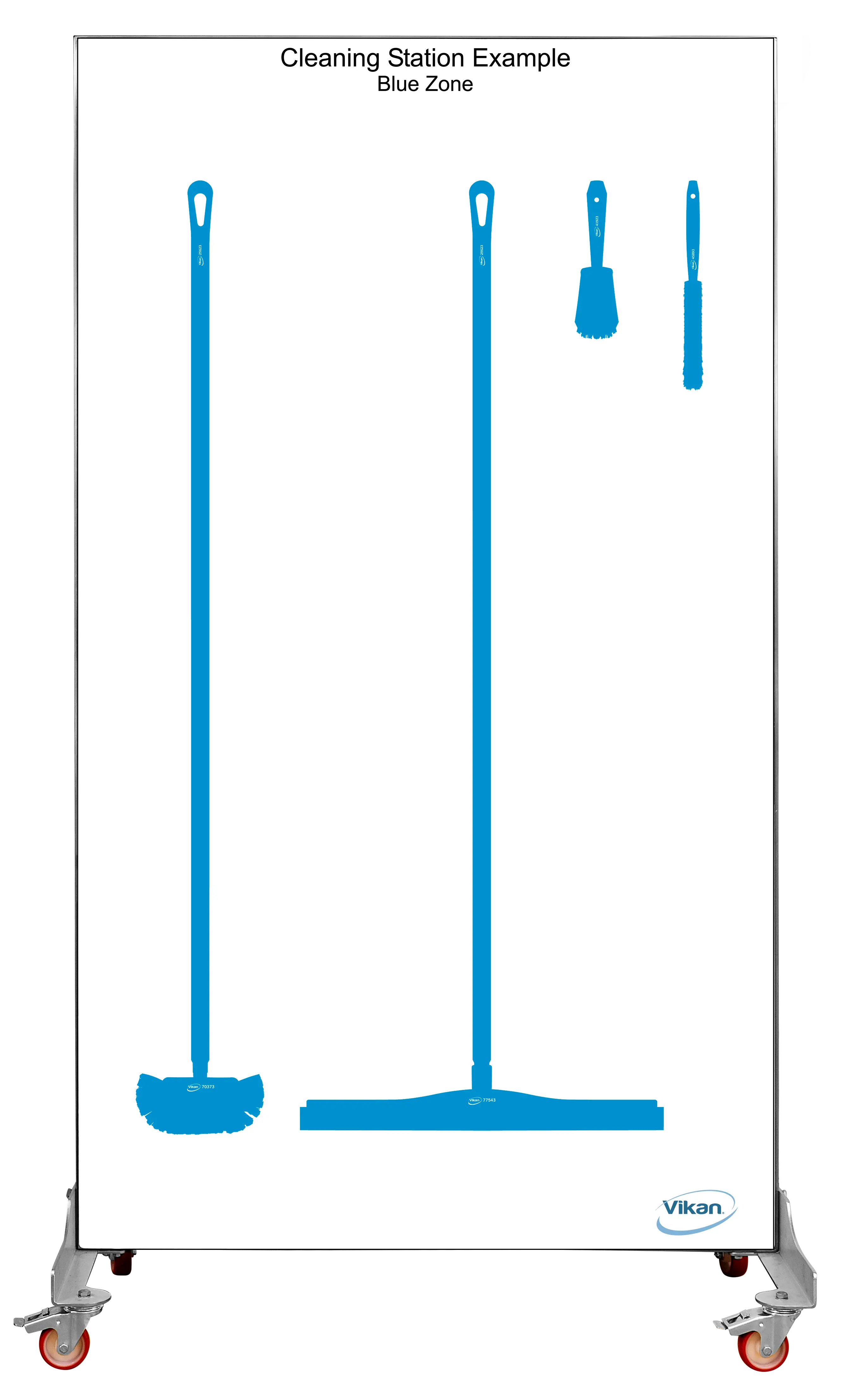Shadow Board, double sided, Mobile, Coloured Shadows, H1990mm x W1150mm