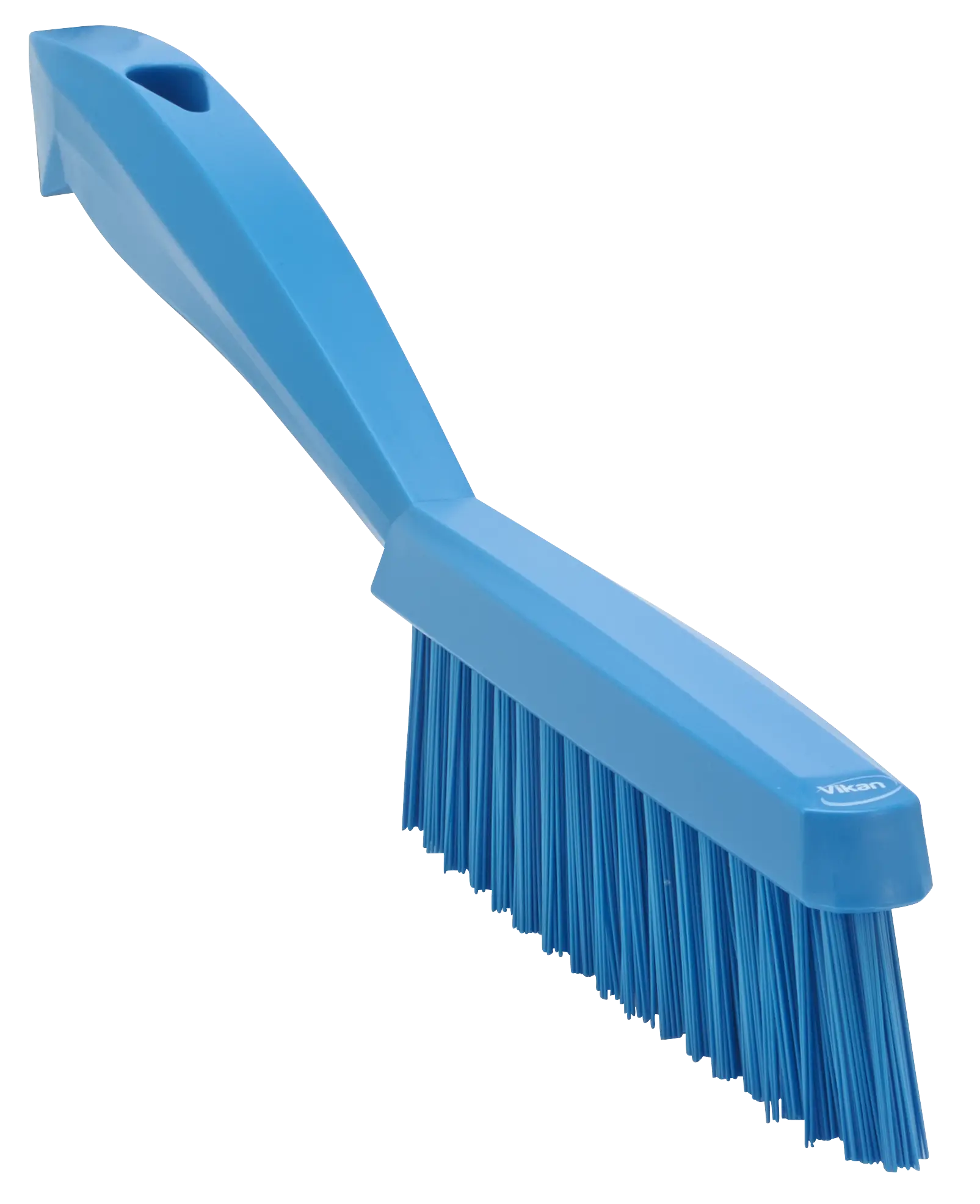 Narrow Hand Brush w/Short Handle, 300 mm, Very hard, Blue